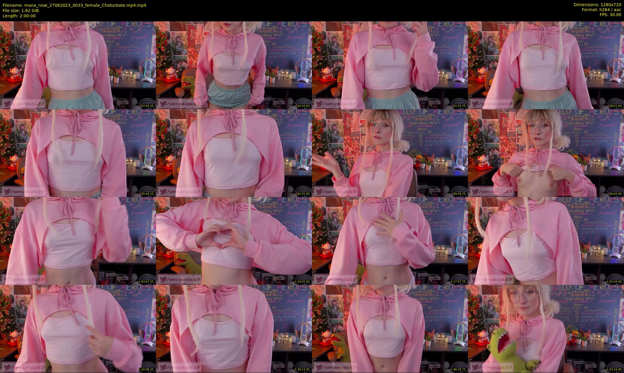 mana_rose — 120 minute Chaturbate female cam show recording, 720p, Jun 27, 2023