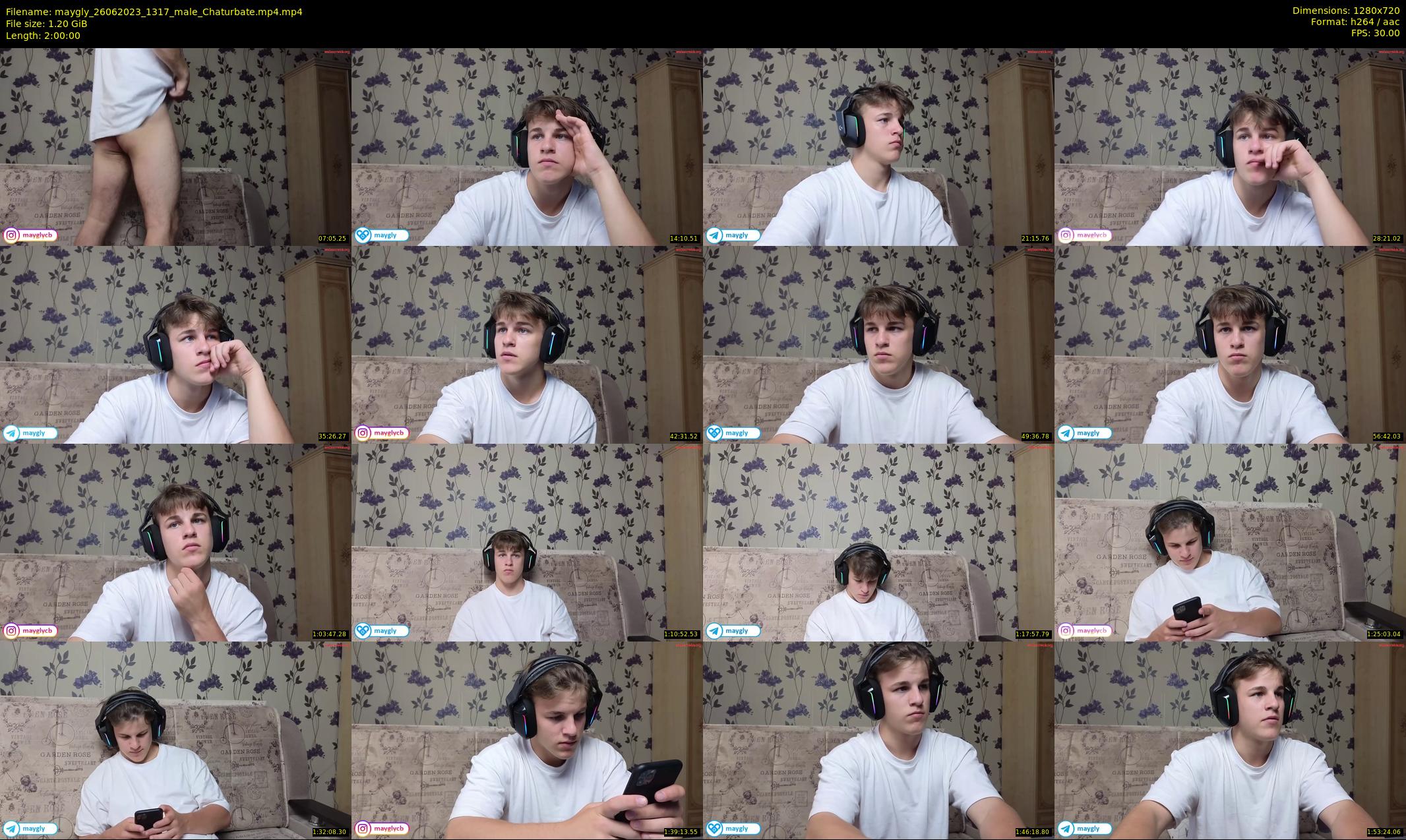 maygly — 120 minute Chaturbate male cam show recording, 720p, Jun 26, 2023