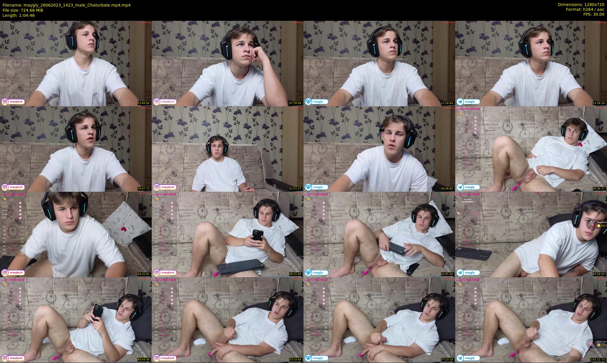 maygly — 65 minute Chaturbate male cam show recording, 720p, Jun 26, 2023