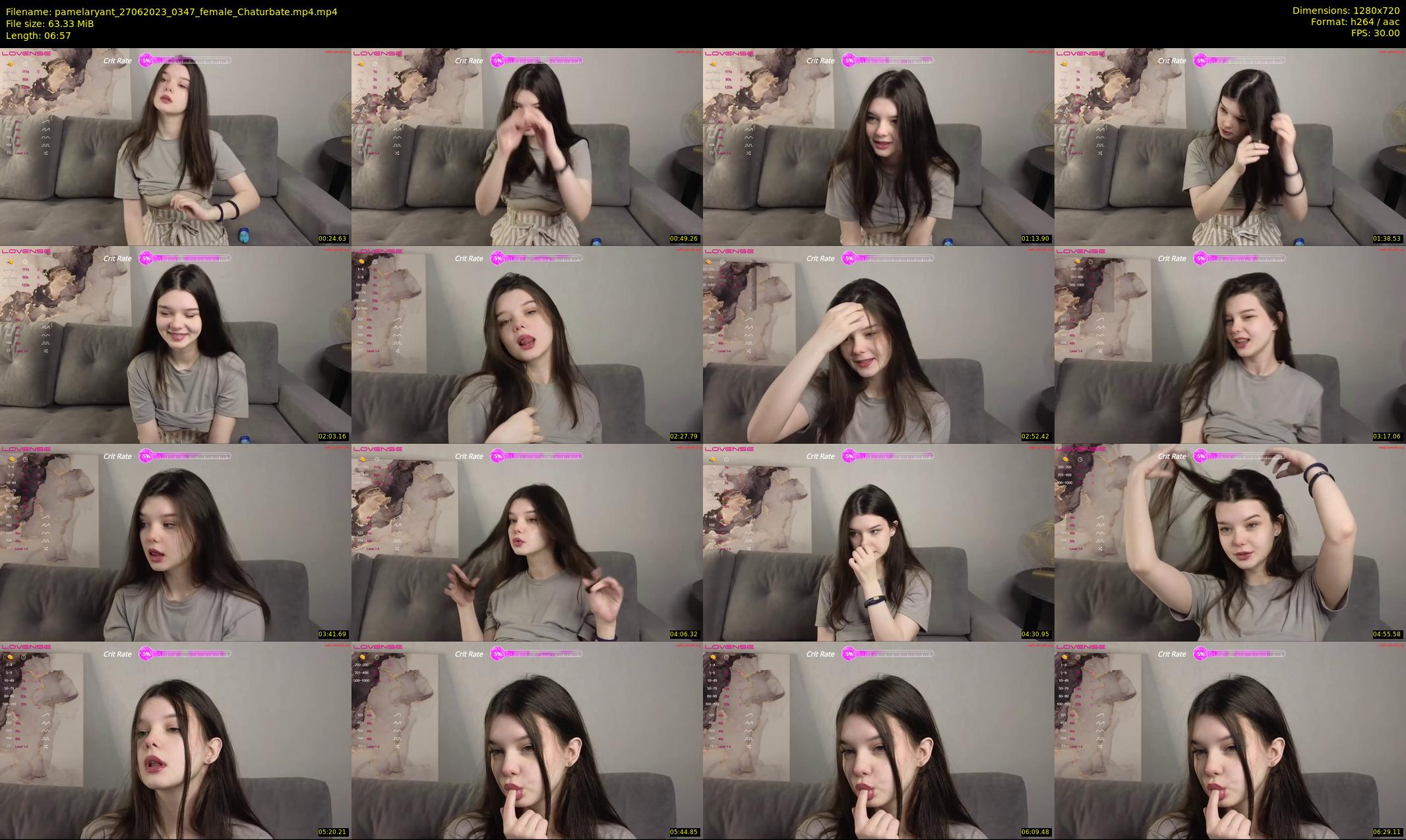 pamelaryant — 7 minute Chaturbate female cam show recording, 720p, Jun 27, 2023