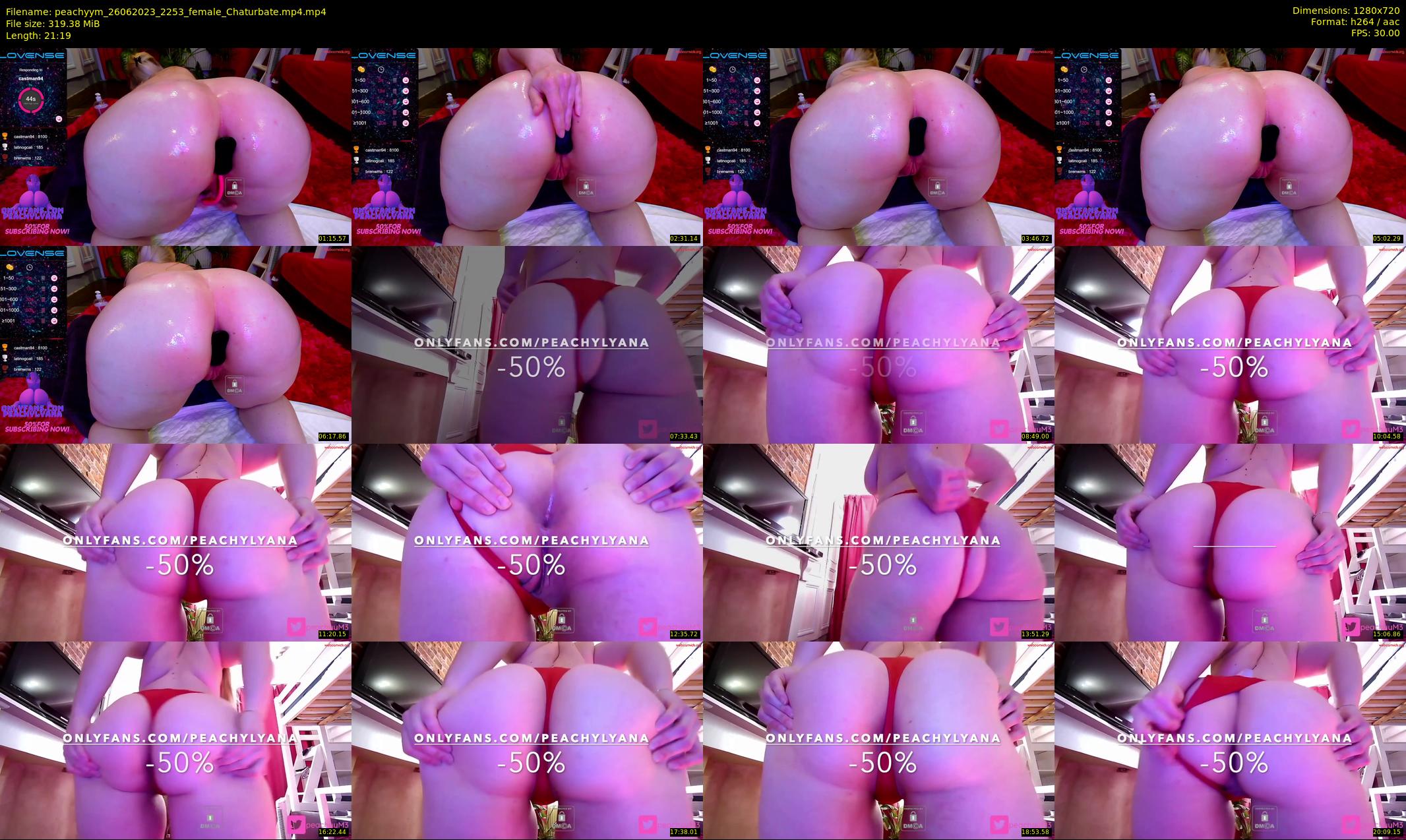 peachyym — 22 minute Chaturbate female cam show recording, 720p, Jun 26, 2023
