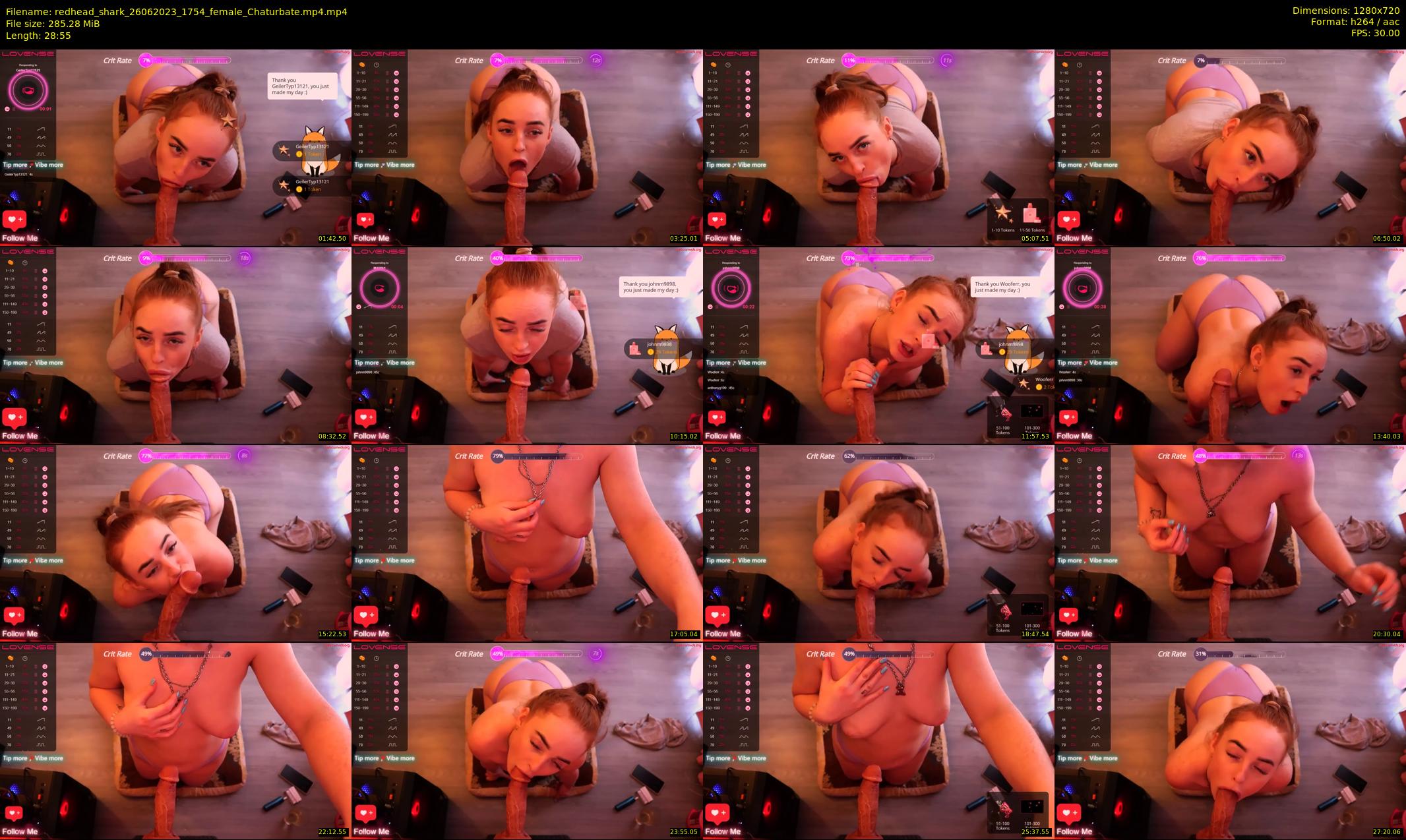redhead_shark — 29 minute Chaturbate female cam show recording, 720p, Jun 26, 2023