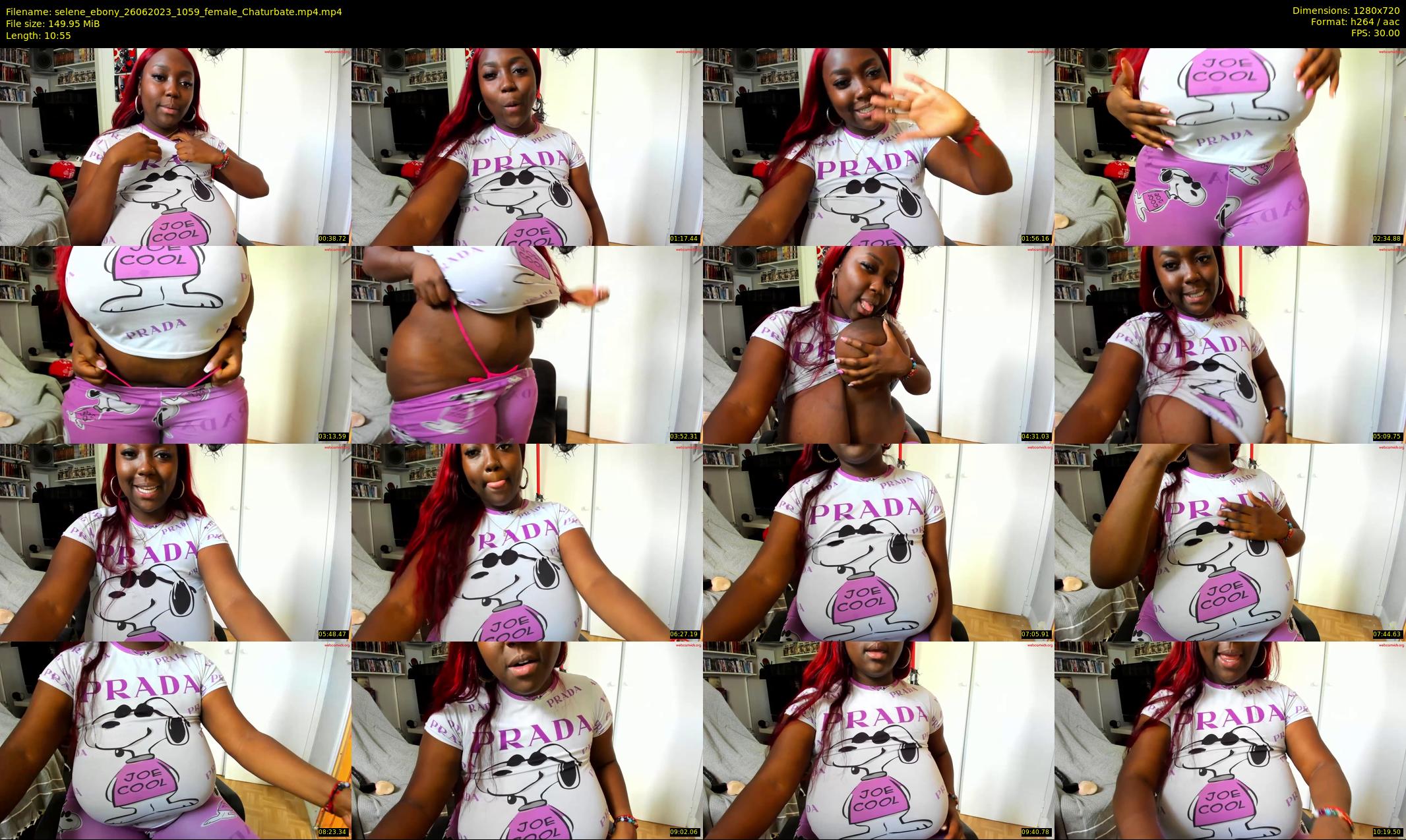 selene_ebony — 11 minute Chaturbate female cam show recording, 720p, Jun 26, 2023
