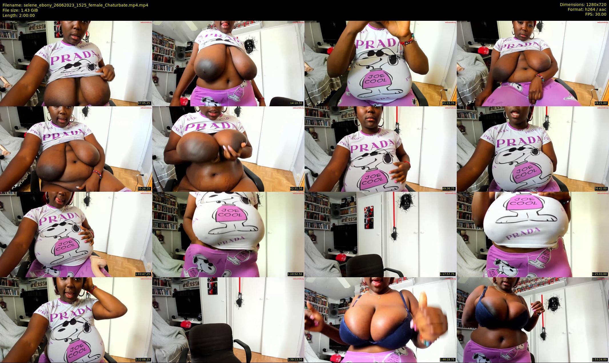 selene_ebony — 120 minute Chaturbate female cam show recording, 720p, Jun 26, 2023