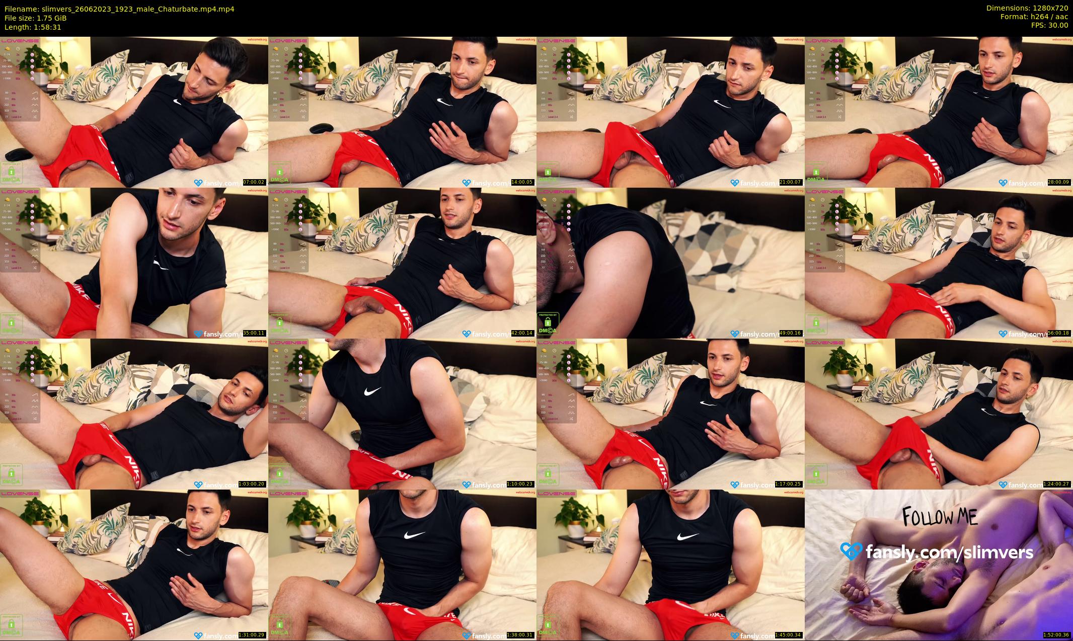 slimvers — 119 minute Chaturbate male cam show recording, 720p, Jun 26, 2023