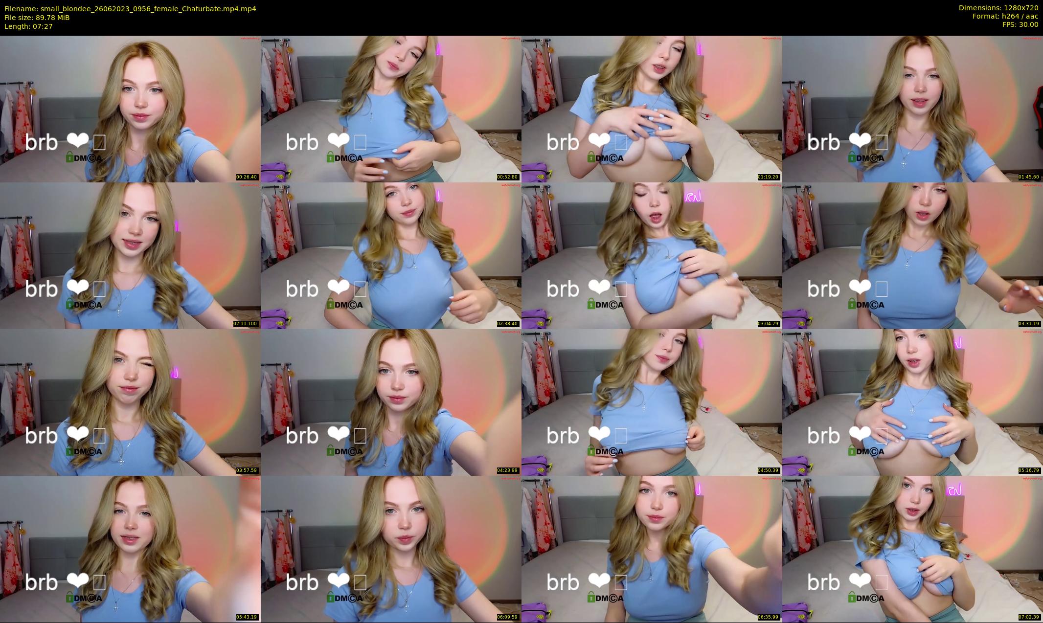 small_blondee — 8 minute Chaturbate female cam show recording, 720p, Jun 26, 2023