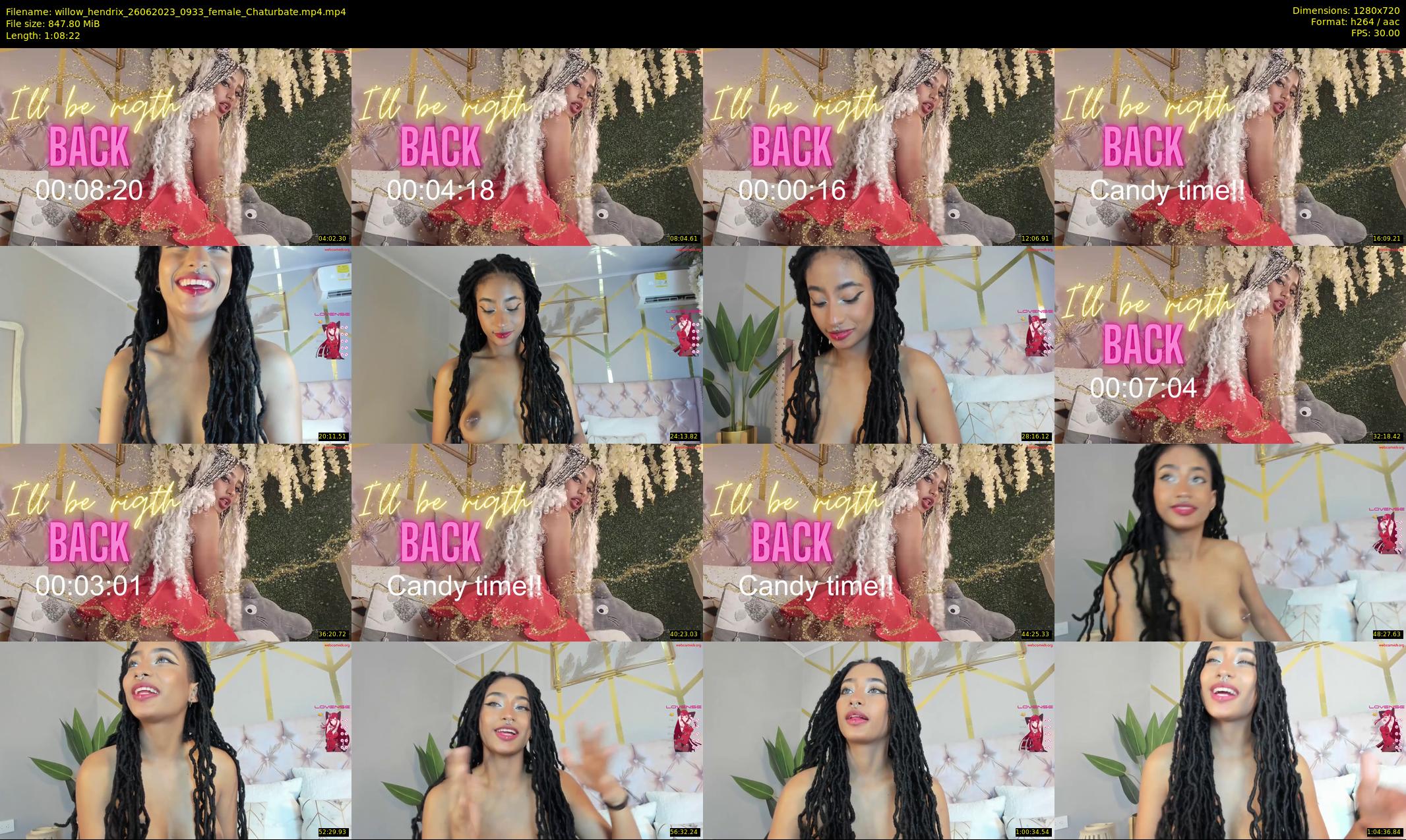 willow_hendrix — 69 minute Chaturbate female cam show recording, 720p, Jun 26, 2023