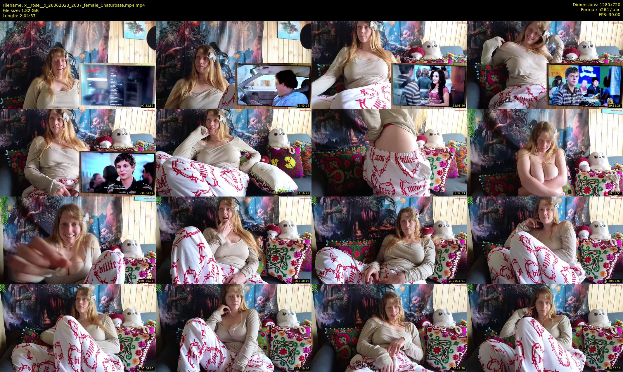 x__rose__x — 125 minute Chaturbate female cam show recording, 720p, Jun 26, 2023
