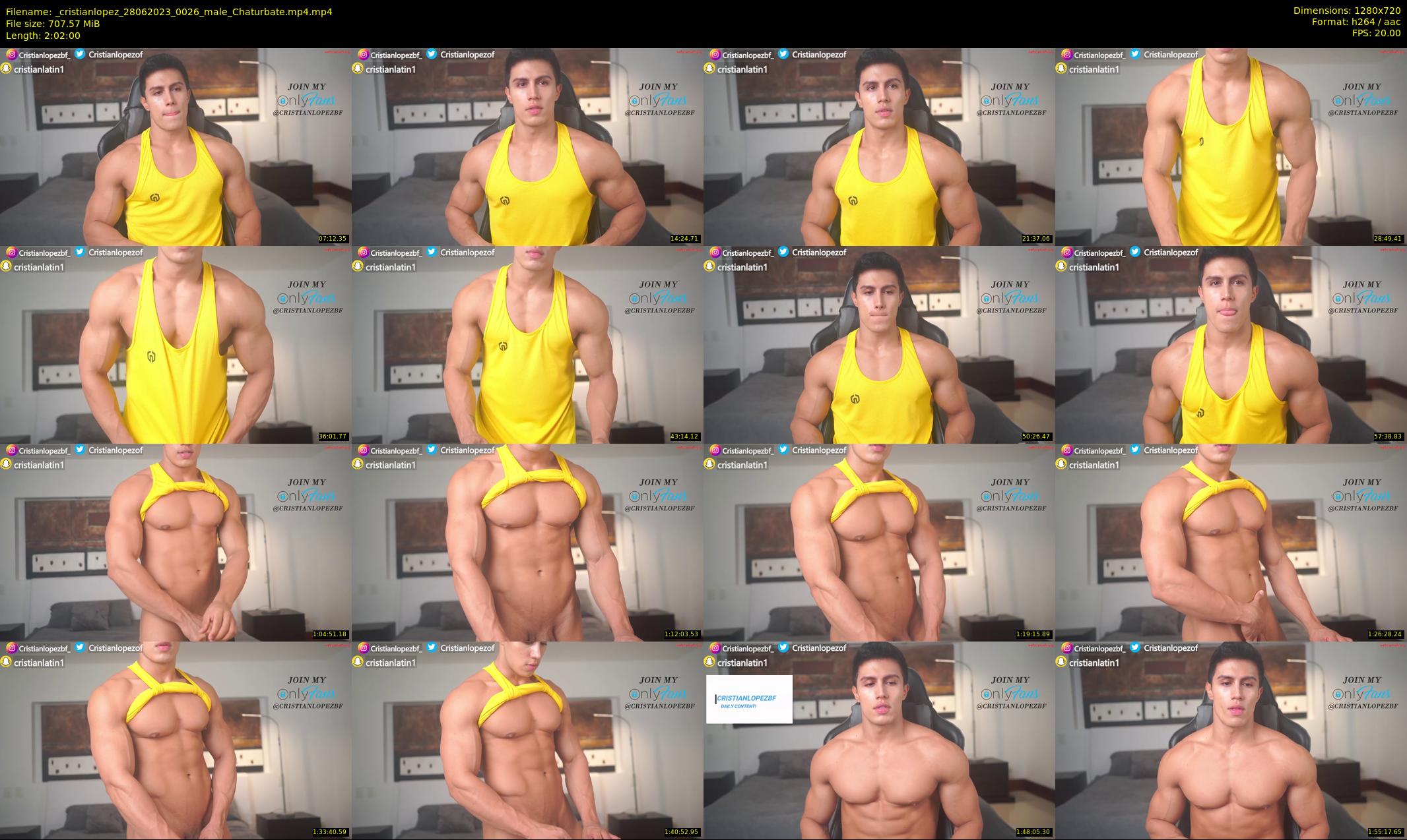 _cristianlopez — 122 minute Chaturbate male cam show recording, 720p, Jun 28, 2023