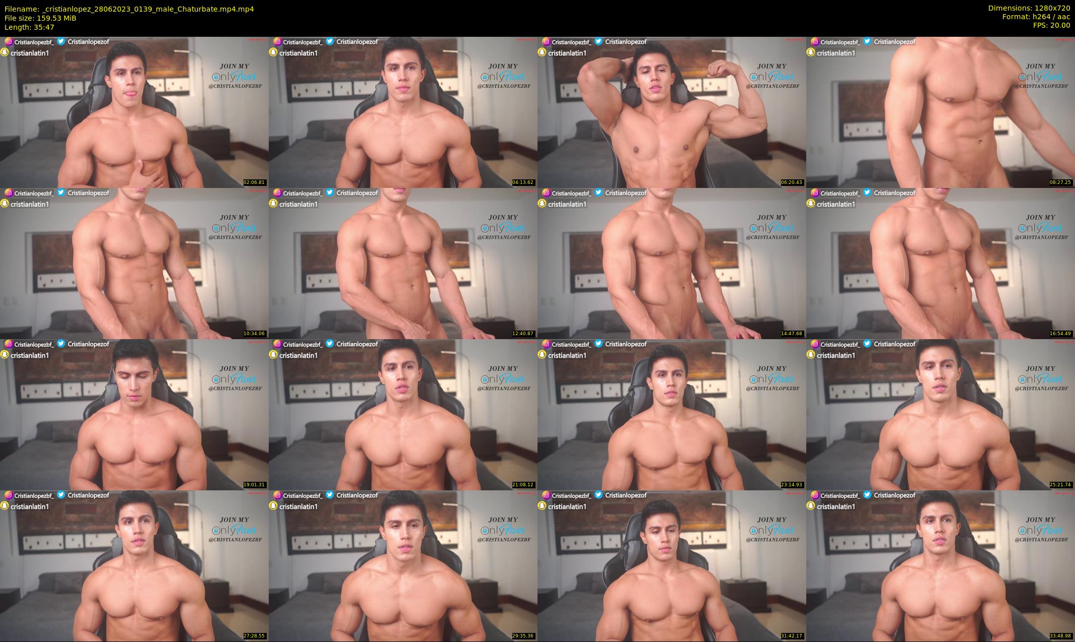 _cristianlopez — 36 minute Chaturbate male cam show recording, 720p, Jun 28, 2023