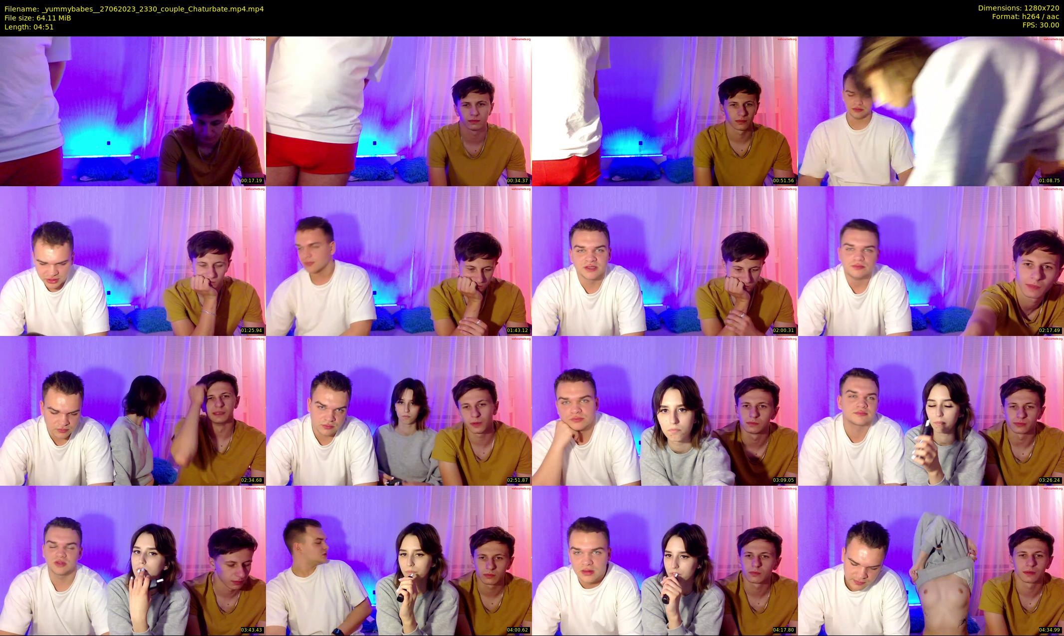 _yummybabes_ — 5 minute Chaturbate couple cam show recording, 720p, Jun 27, 2023