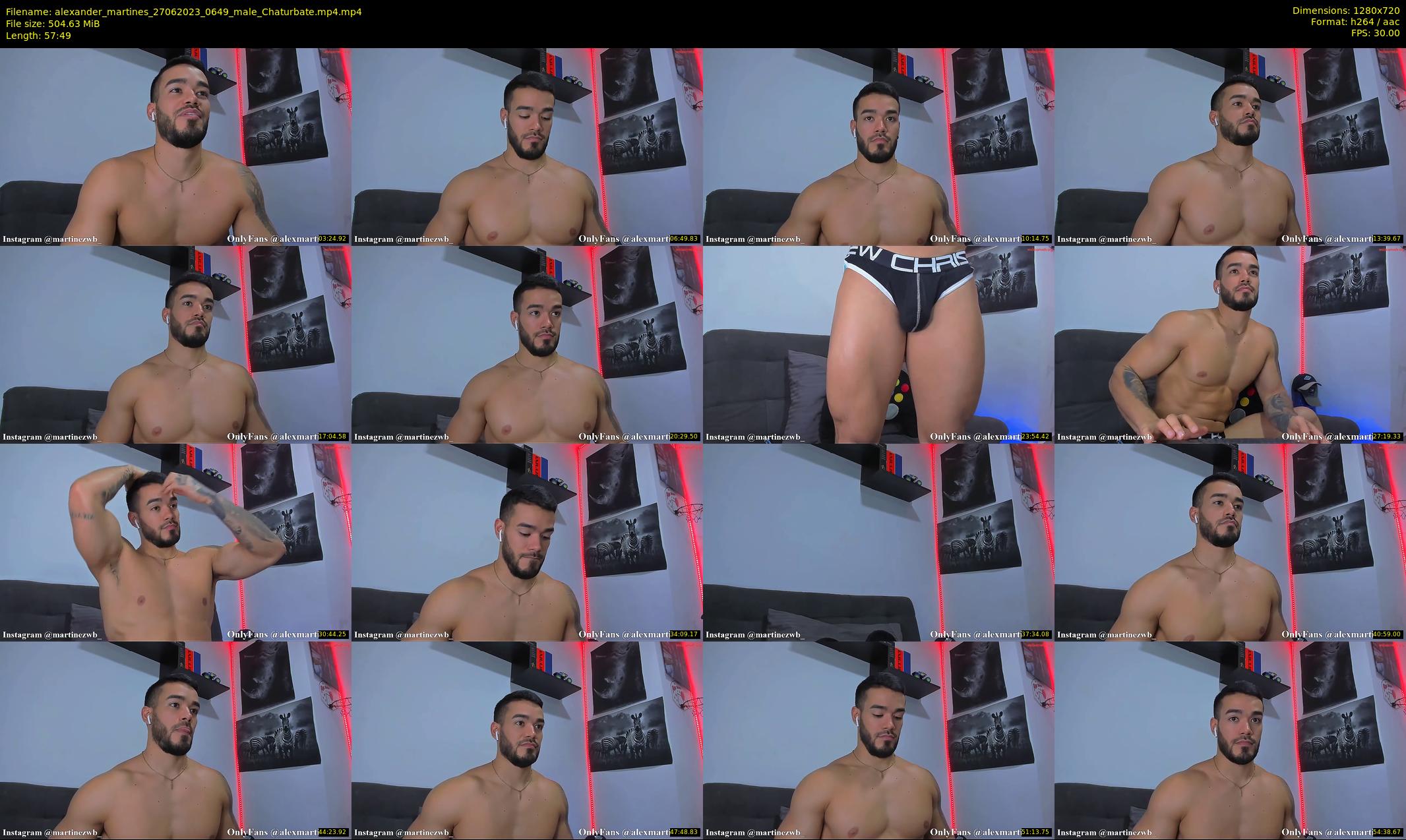alexander_martines — 58 minute Chaturbate male cam show recording, 720p, Jun 27, 2023
