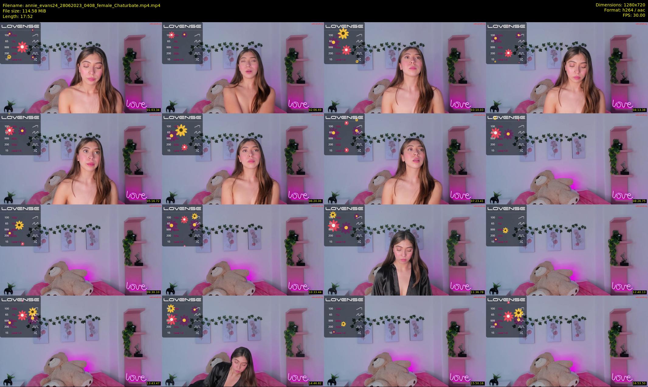 annie_evans24 — 18 minute Chaturbate female cam show recording, 720p, Jun 28, 2023