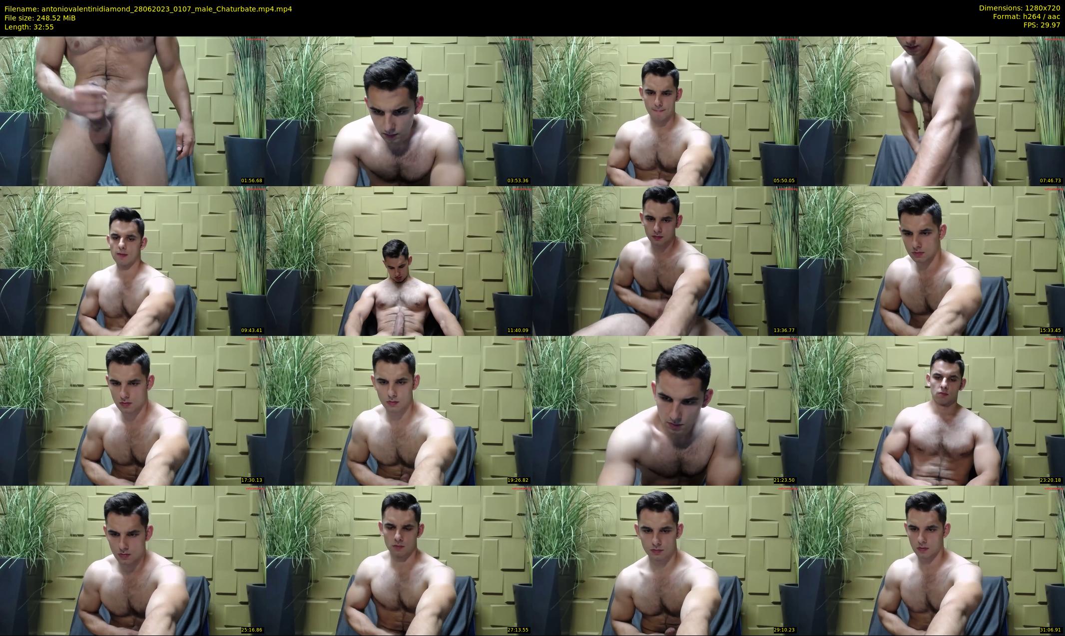 antoniovalentinidiamond — 33 minute Chaturbate male cam show recording, 720p, Jun 28, 2023