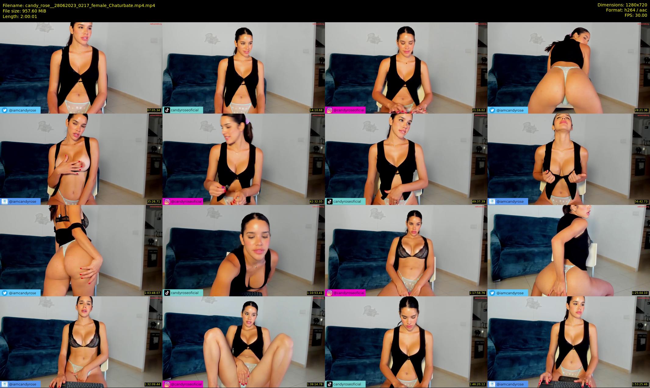 candy_rose_ — 121 minute Chaturbate female cam show recording, 720p, Jun 28, 2023
