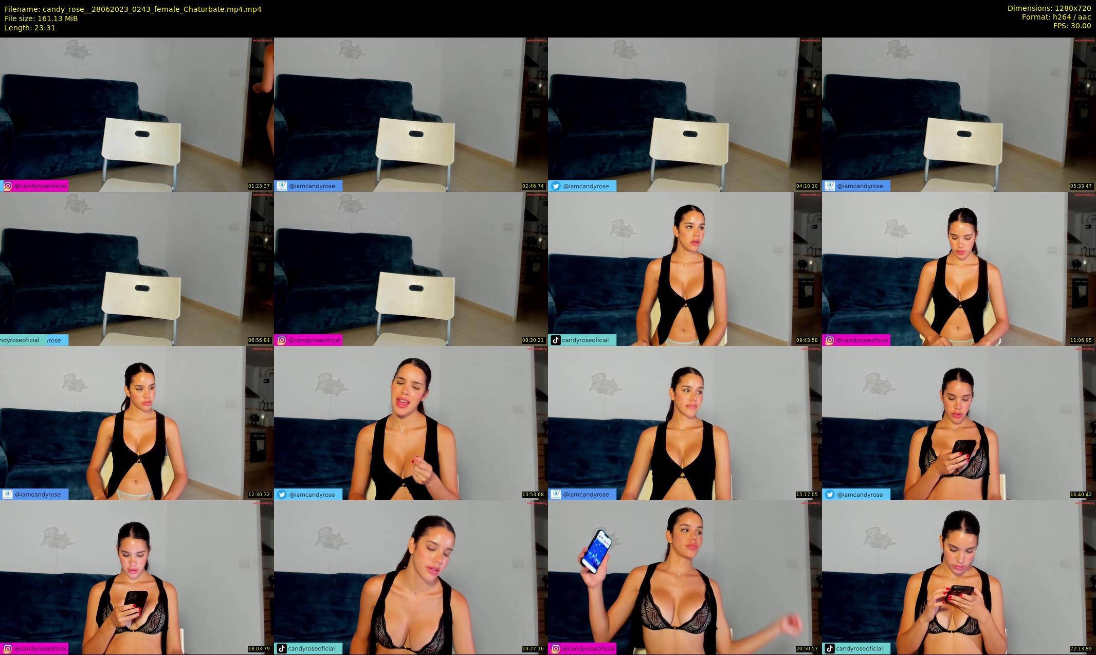 candy_rose_ — 24 minute Chaturbate female cam show recording, 720p, Jun 28, 2023