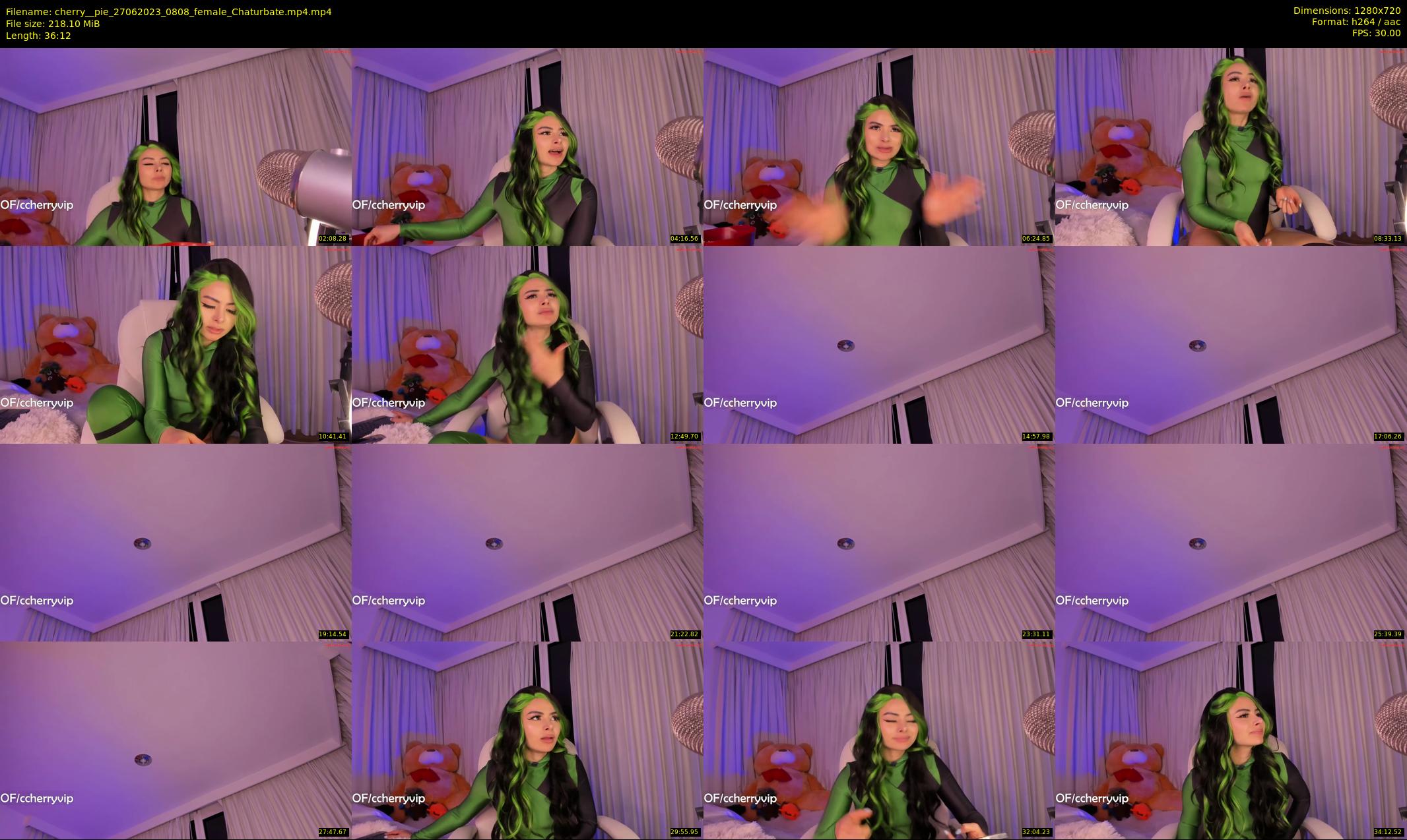 cherry__pie — 37 minute Chaturbate female cam show recording, 720p, Jun 27, 2023