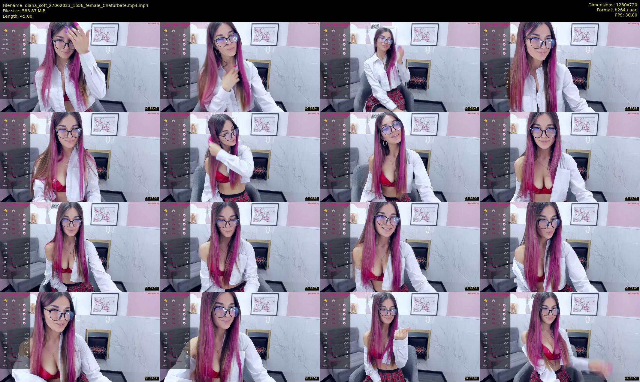 diana_soft — 45 minute Chaturbate female cam show recording, 720p, Jun 27, 2023