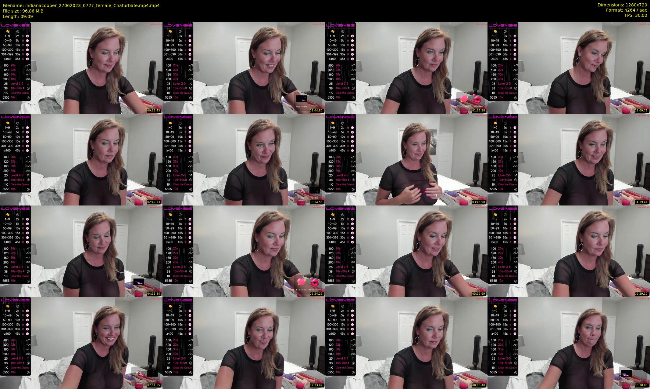 indianacooper — 10 minute Chaturbate female cam show recording, 720p, Jun 27, 2023