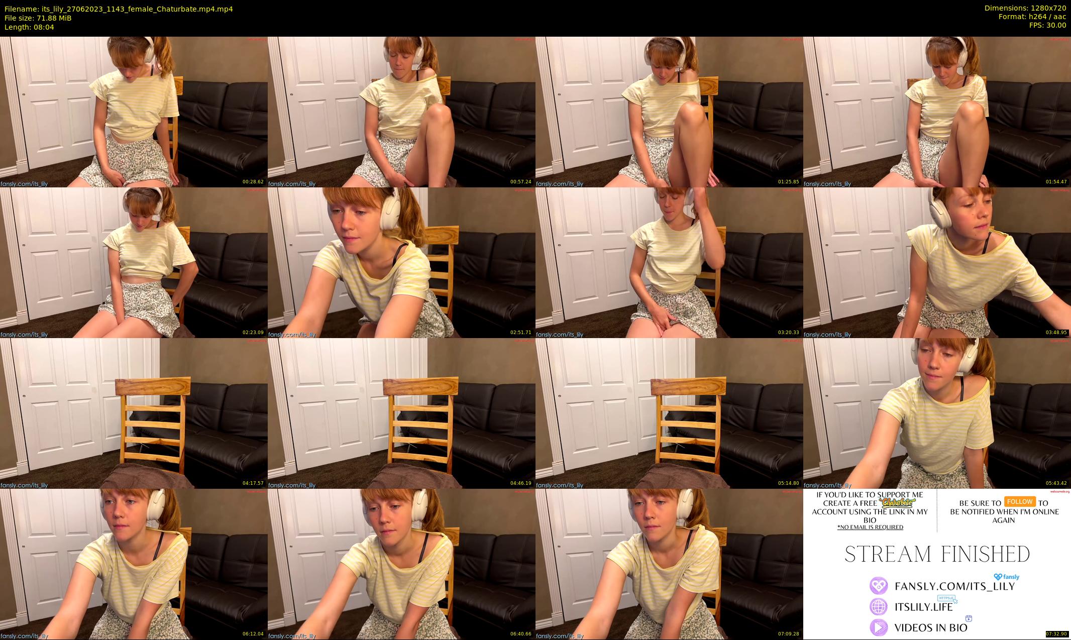 its_lily — 9 minute Chaturbate female cam show recording, 720p, Jun 27, 2023