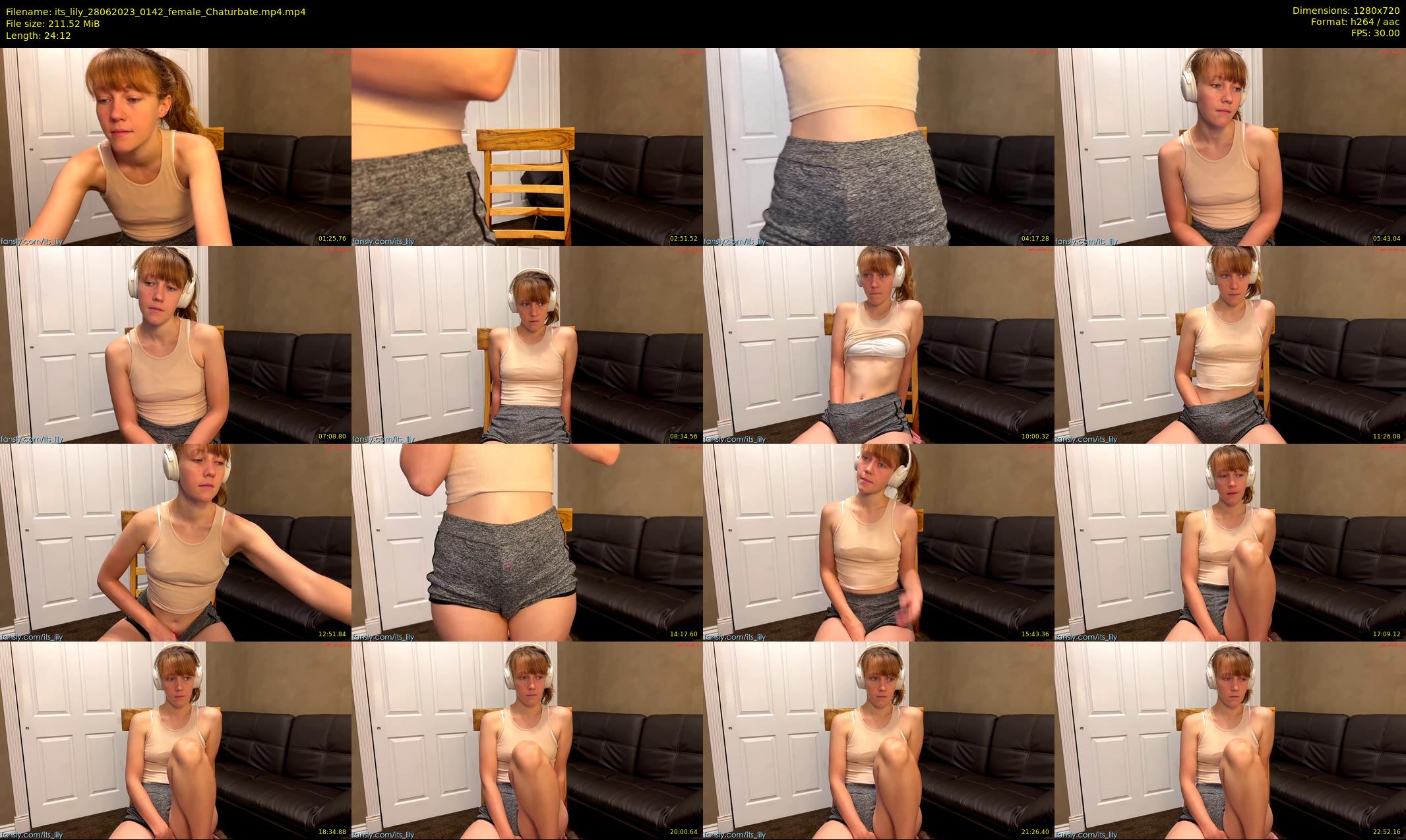 its_lily — 25 minute Chaturbate female cam show recording, 720p, Jun 28, 2023