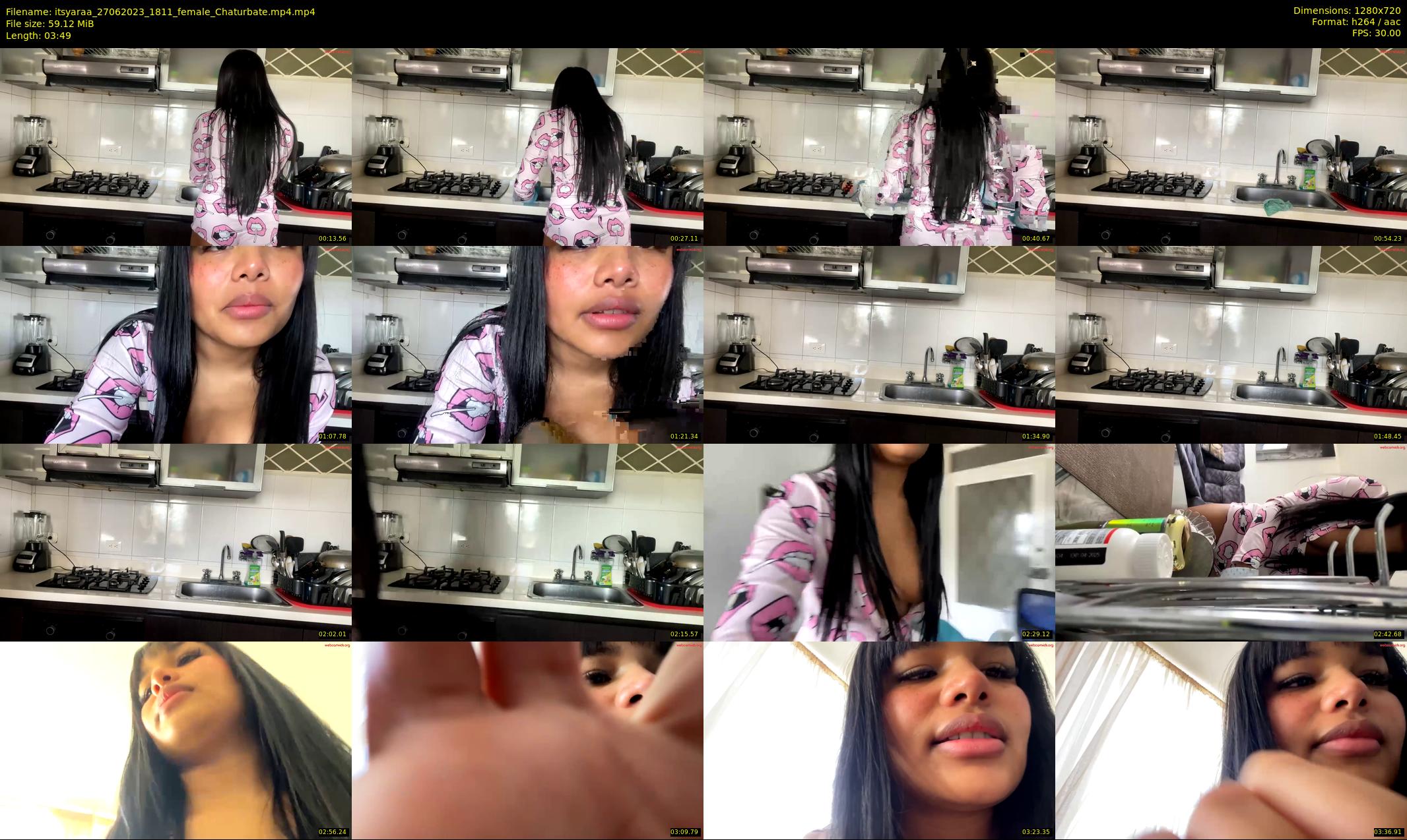 itsyaraa — 4 minute Chaturbate female cam show recording, 720p, Jun 27, 2023