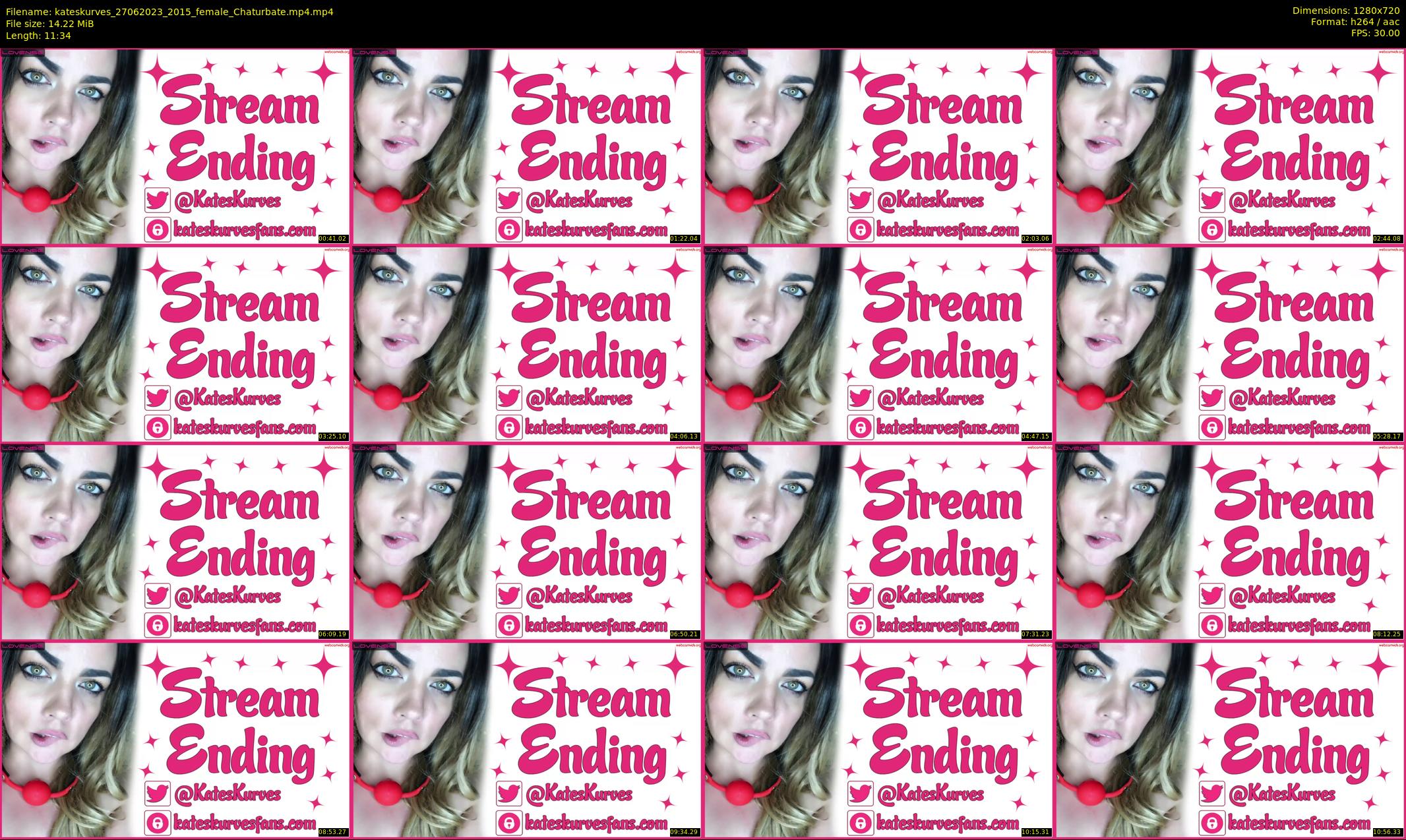 kateskurves — 12 minute Chaturbate female cam show recording, 720p, Jun 27, 2023