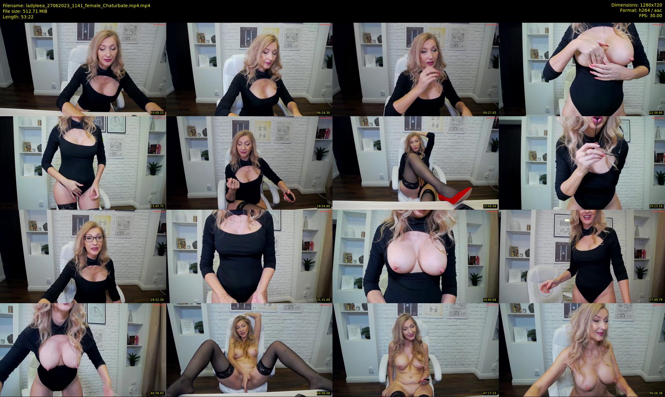 ladyleea — 54 minute Chaturbate female cam show recording, 720p, Jun 27, 2023