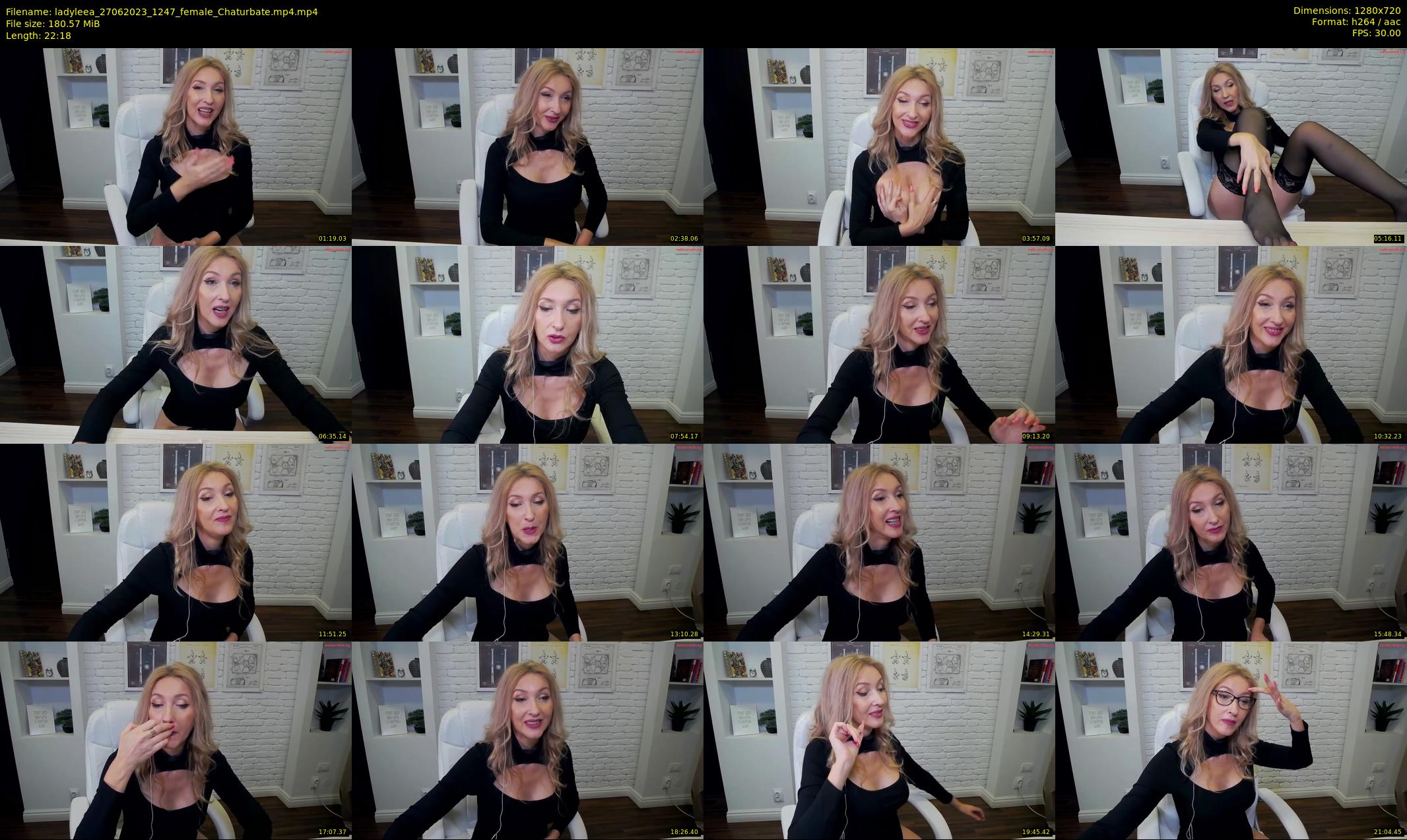 ladyleea — 23 minute Chaturbate female cam show recording, 720p, Jun 27, 2023