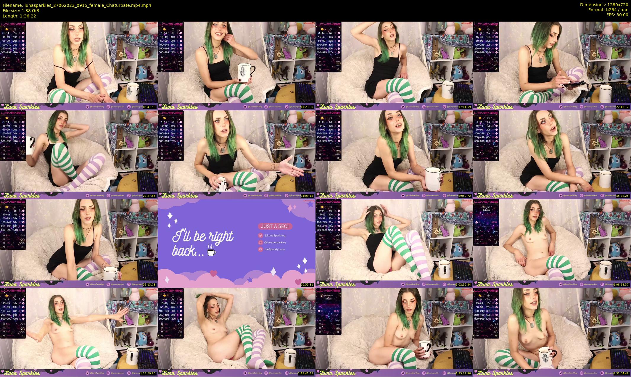 lunasparkles — 97 minute Chaturbate female cam show recording, 720p, Jun 27, 2023