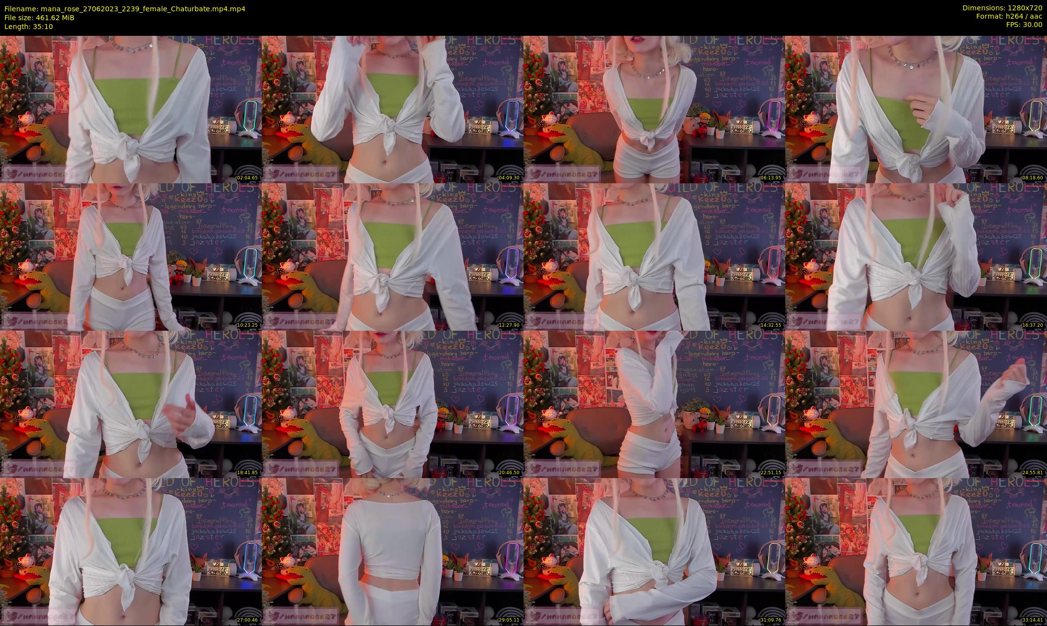 mana_rose — 36 minute Chaturbate female cam show recording, 720p, Jun 27, 2023