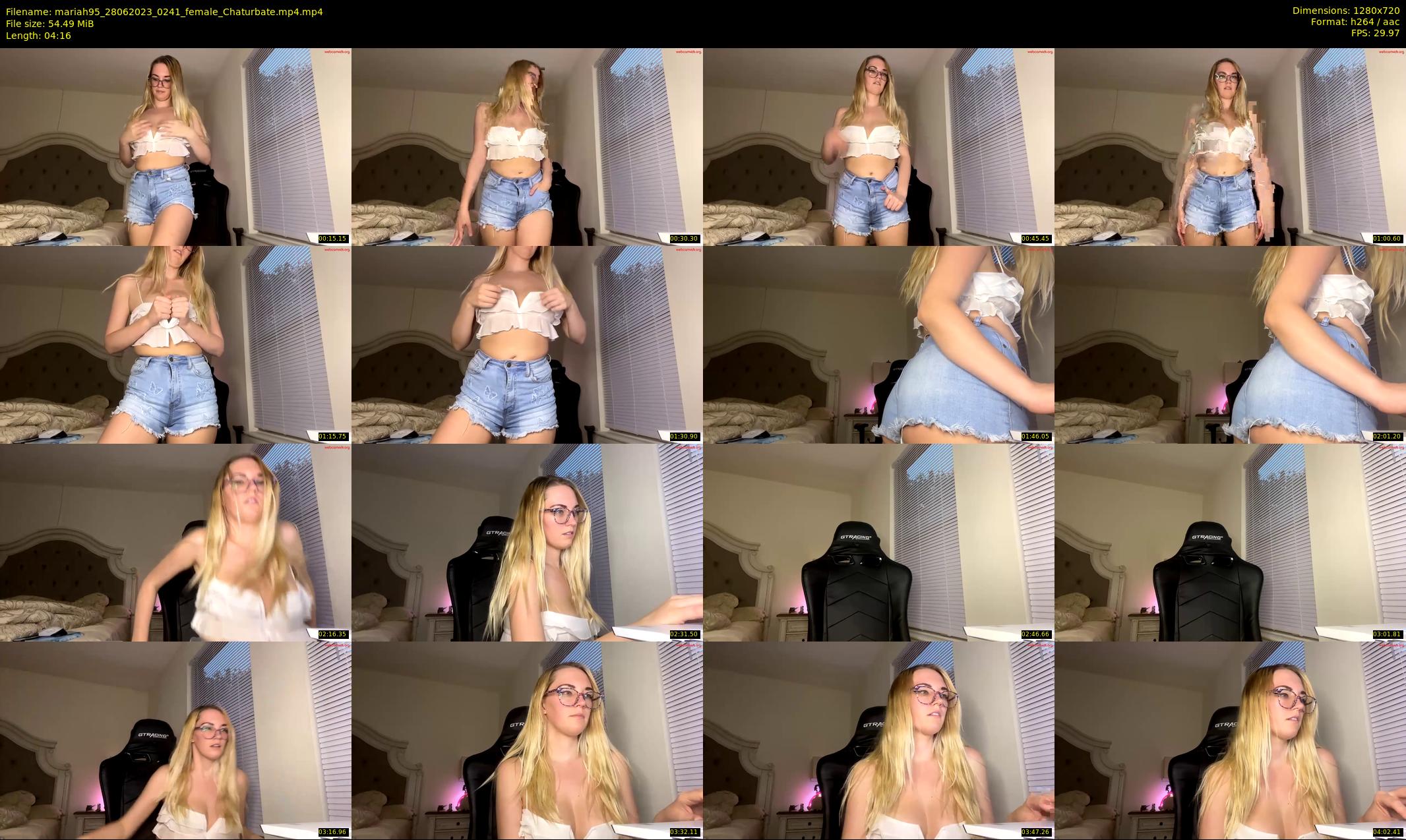 mariah95 — 5 minute Chaturbate female cam show recording, 720p, Jun 28, 2023