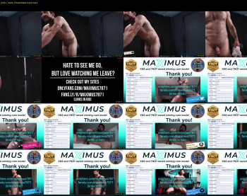 maximus_787 — 4 minute Chaturbate male cam show recording, 720p, Jun 28, 2023