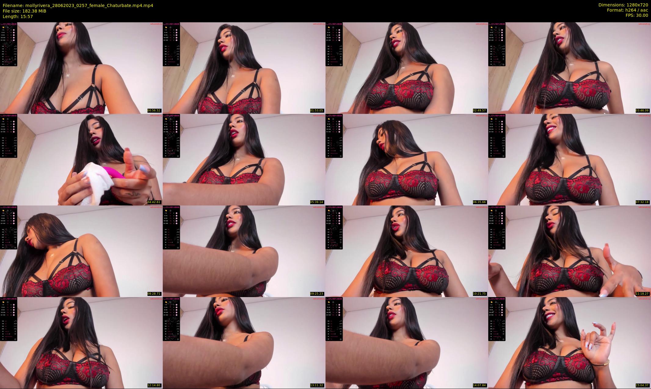 mollyrivera — 16 minute Chaturbate female cam show recording, 720p, Jun 28, 2023