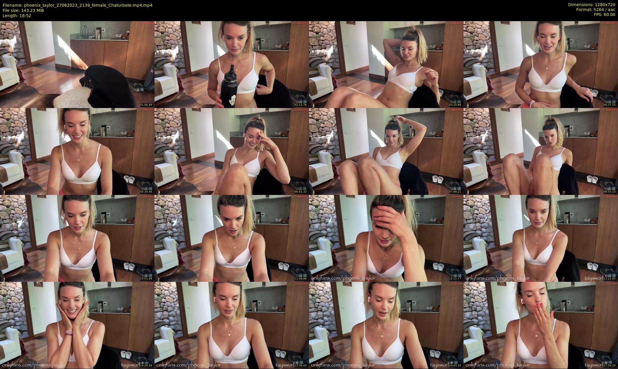 phoenix_taylor — 19 minute Chaturbate female cam show recording, 720p, Jun 27, 2023