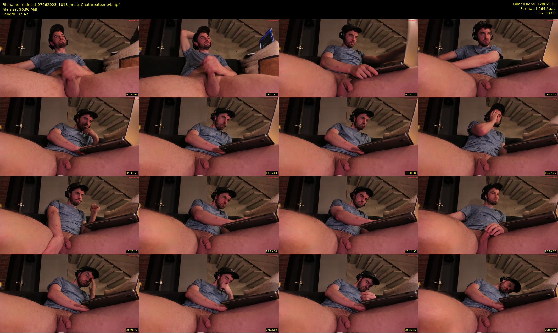 rndmzd — 33 minute Chaturbate male cam show recording, 720p, Jun 27, 2023