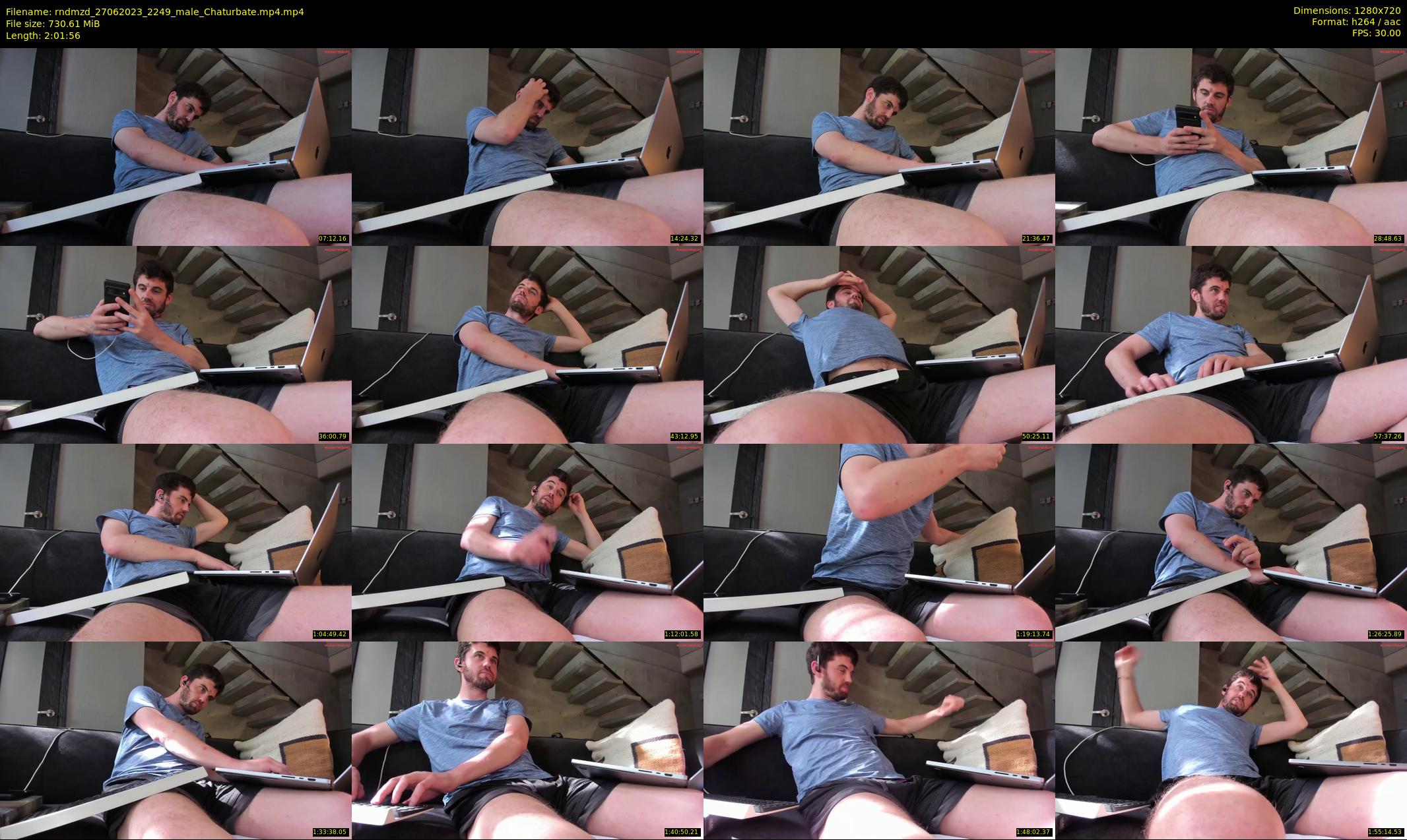 rndmzd — 122 minute Chaturbate male cam show recording, 720p, Jun 27, 2023