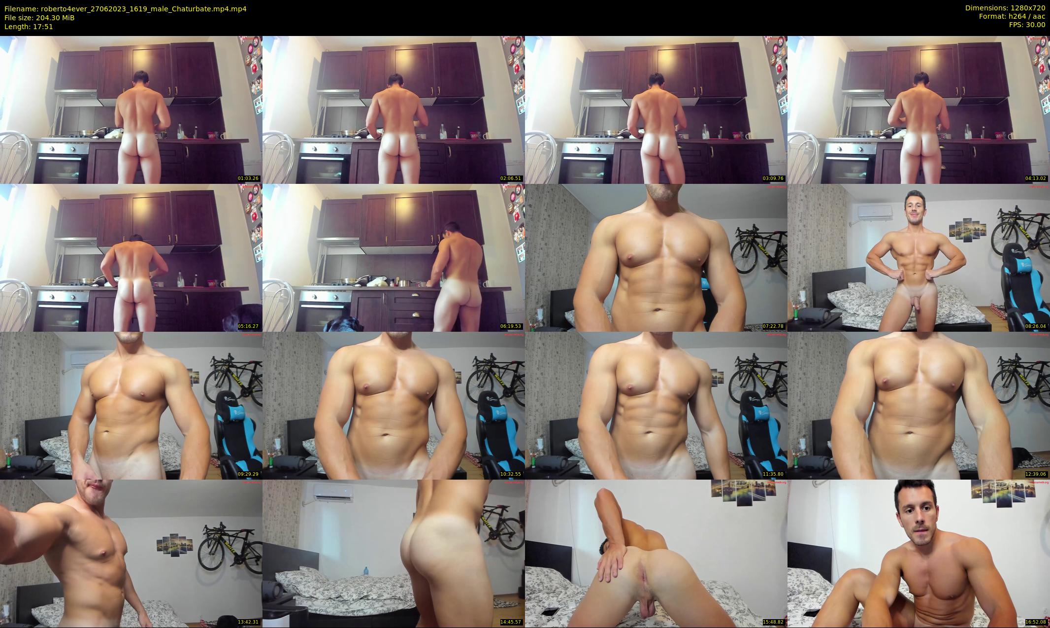 roberto4ever — 18 minute Chaturbate male cam show recording, 720p, Jun 27, 2023