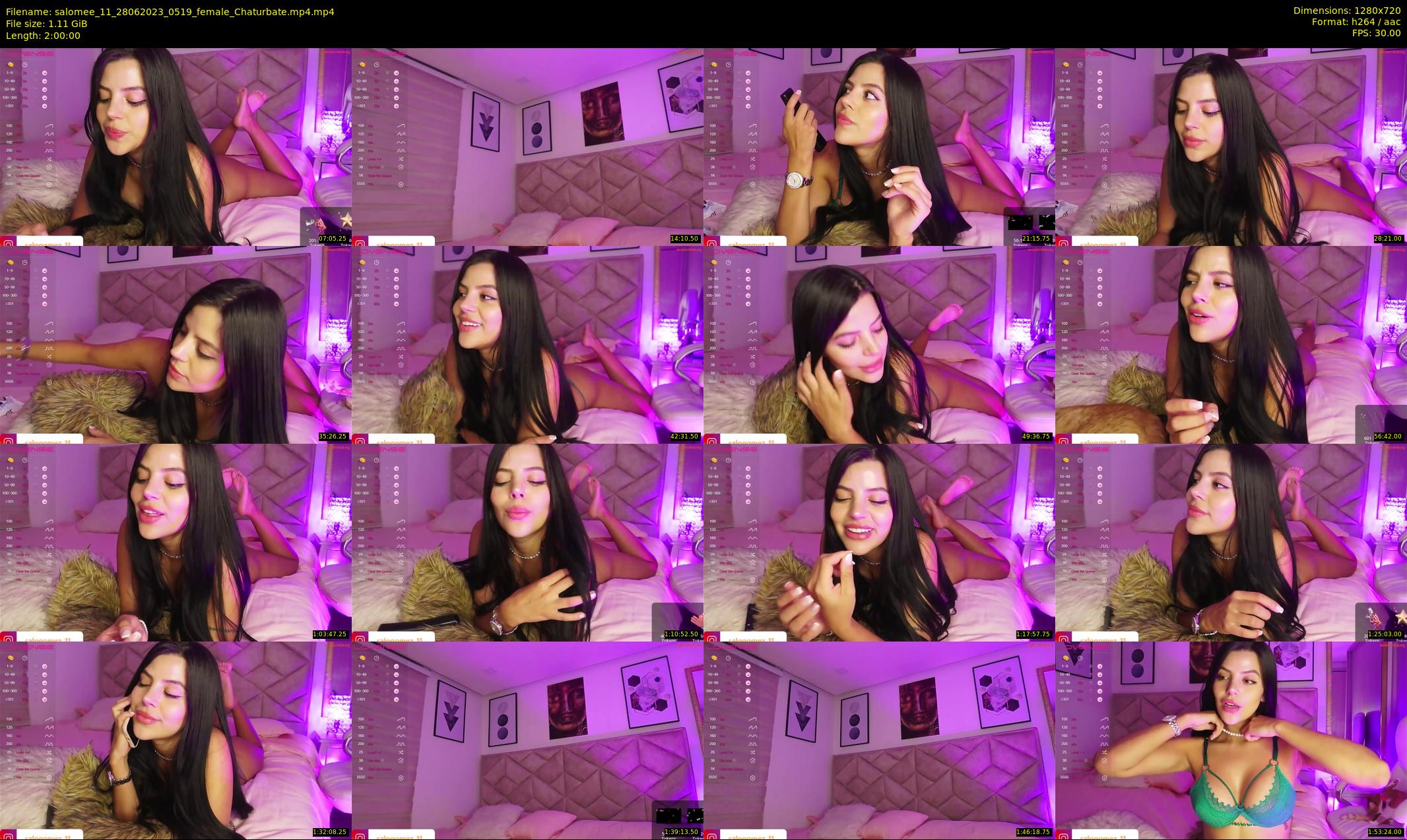 salomee_11 — 120 minute Chaturbate female cam show recording, 720p, Jun 28, 2023
