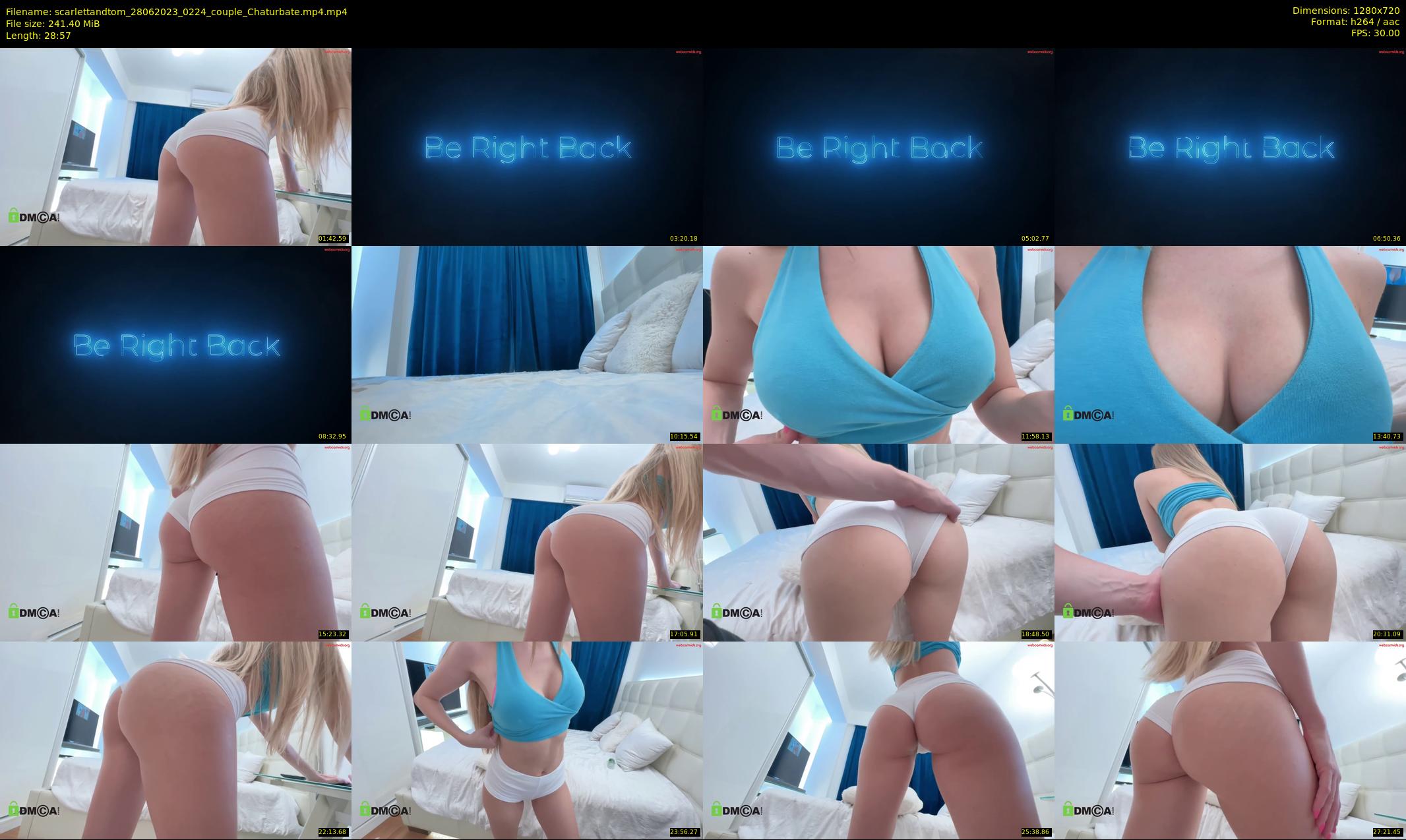 scarlettandtom — 29 minute Chaturbate couple cam show recording, 720p, Jun 28, 2023