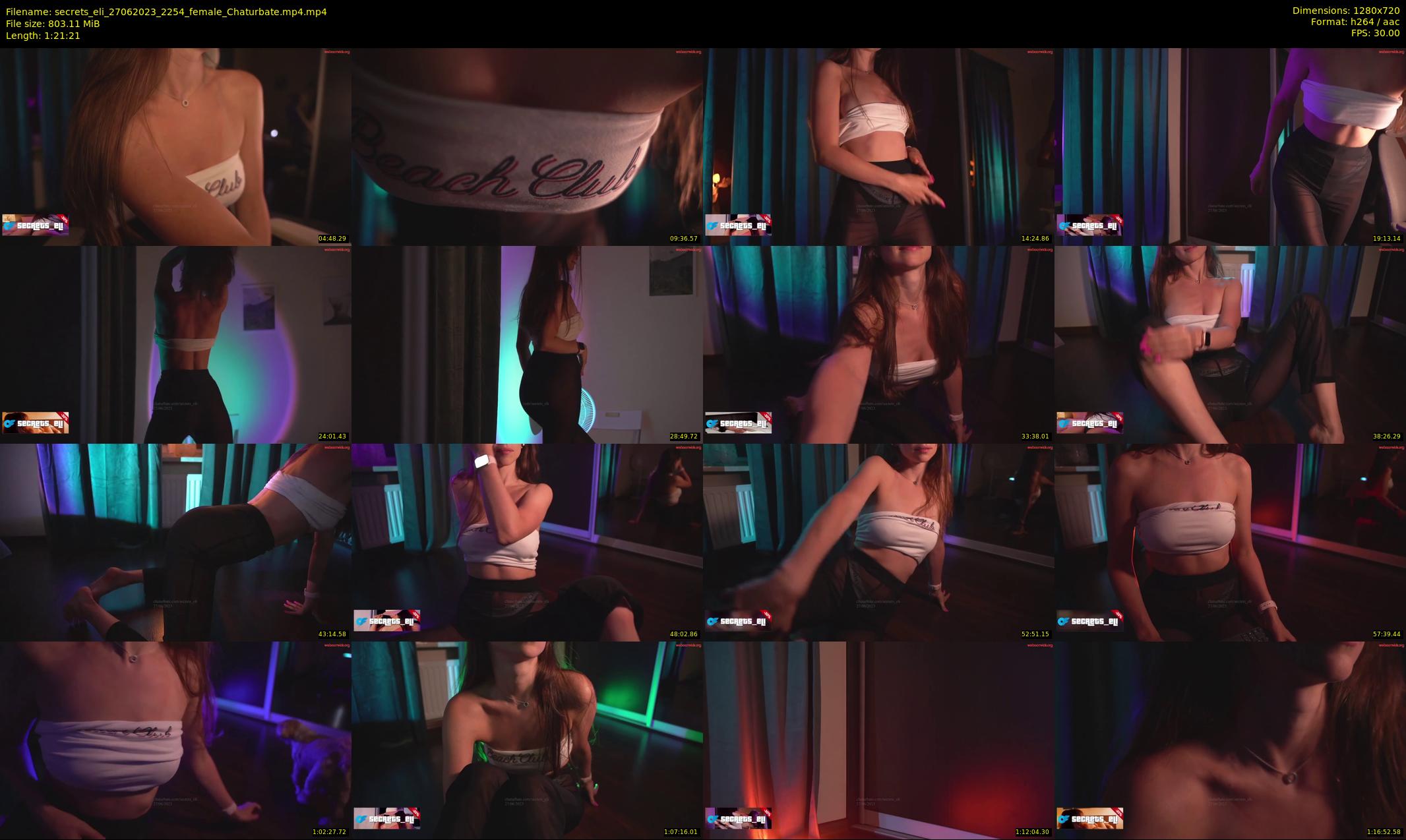 secrets_eli — 82 minute Chaturbate female cam show recording, 720p, Jun 27, 2023