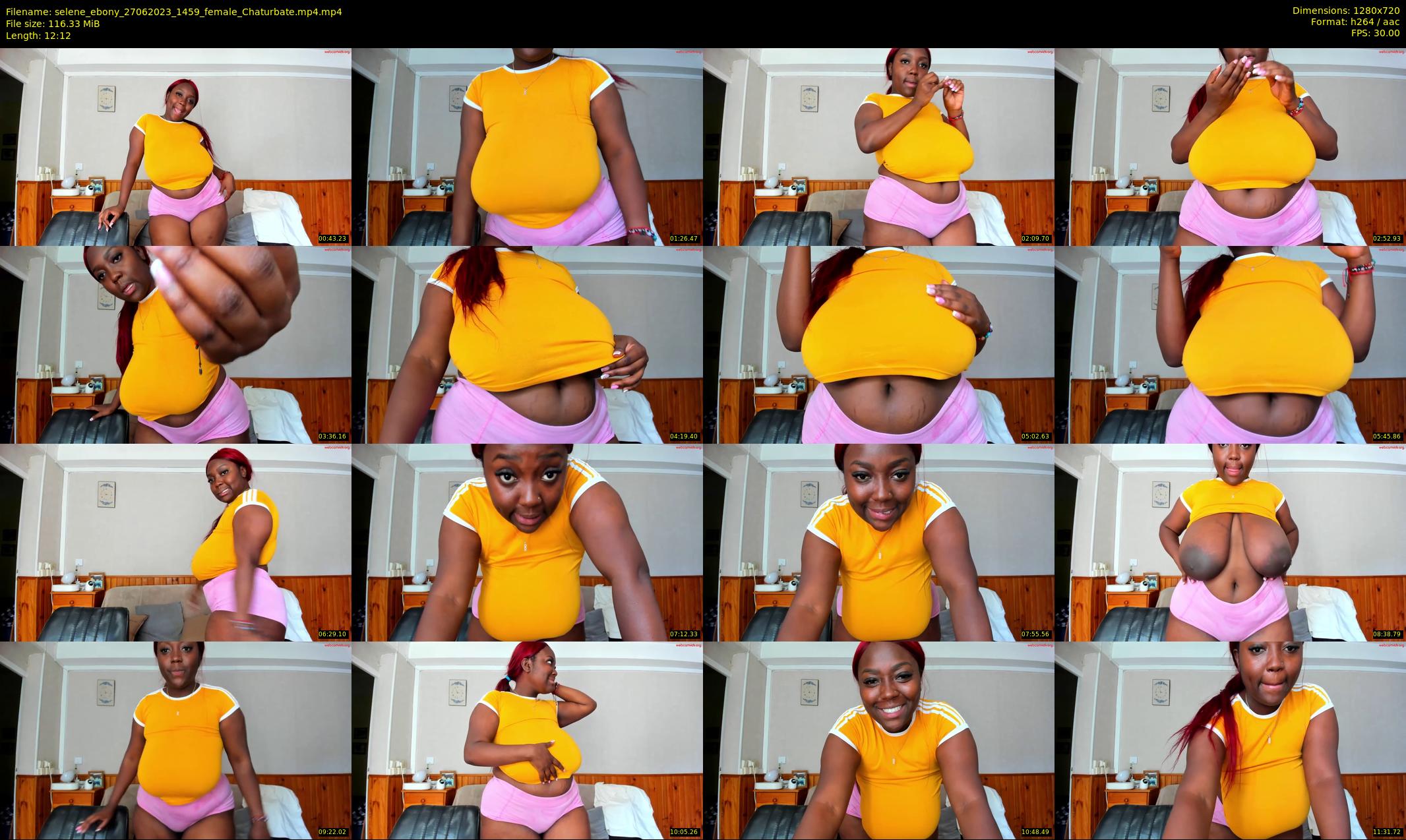 selene_ebony — 13 minute Chaturbate female cam show recording, 720p, Jun 27, 2023