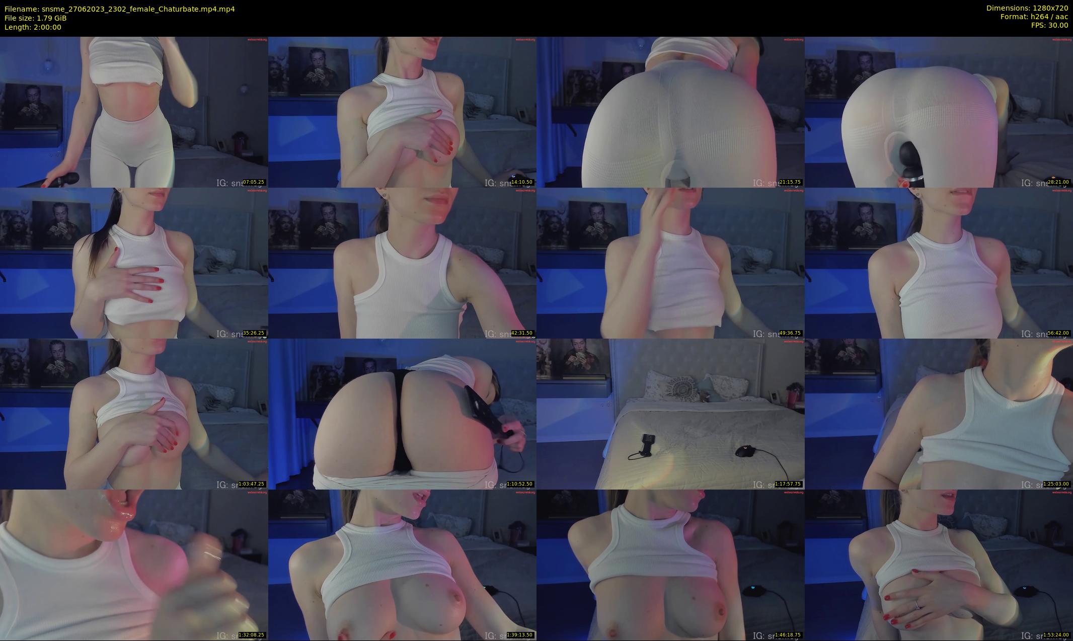 snsme — 120 minute Chaturbate female cam show recording, 720p, Jun 27, 2023