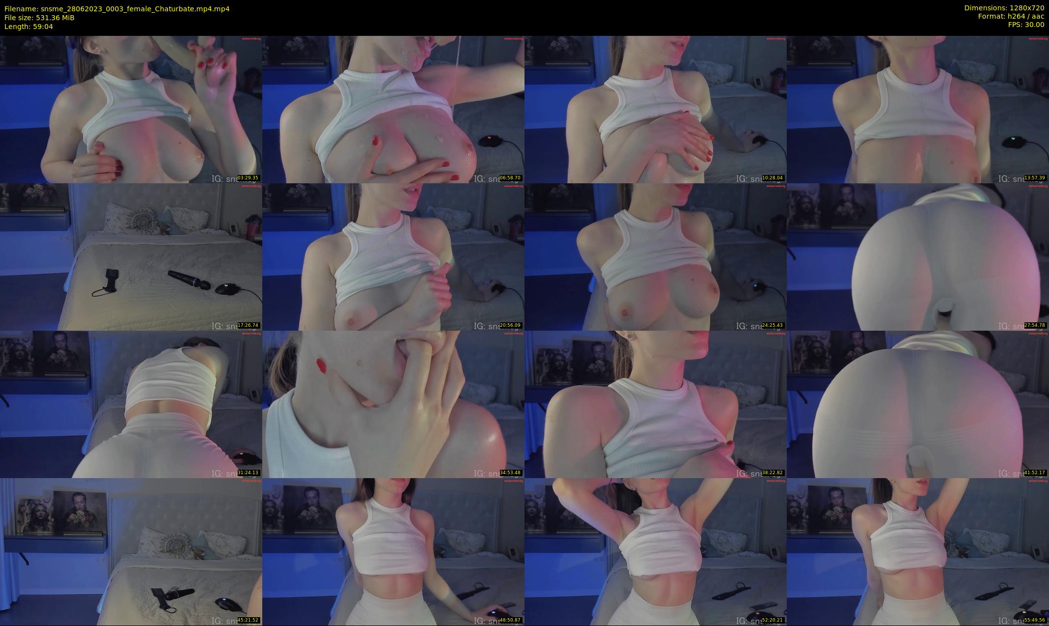 snsme — 60 minute Chaturbate female cam show recording, 720p, Jun 28, 2023