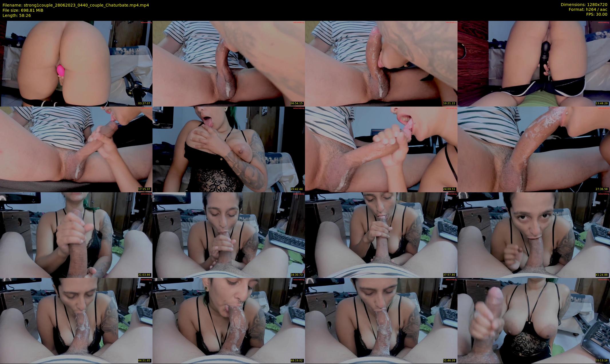 strong1couple — 59 minute Chaturbate couple cam show recording, 720p, Jun 28, 2023