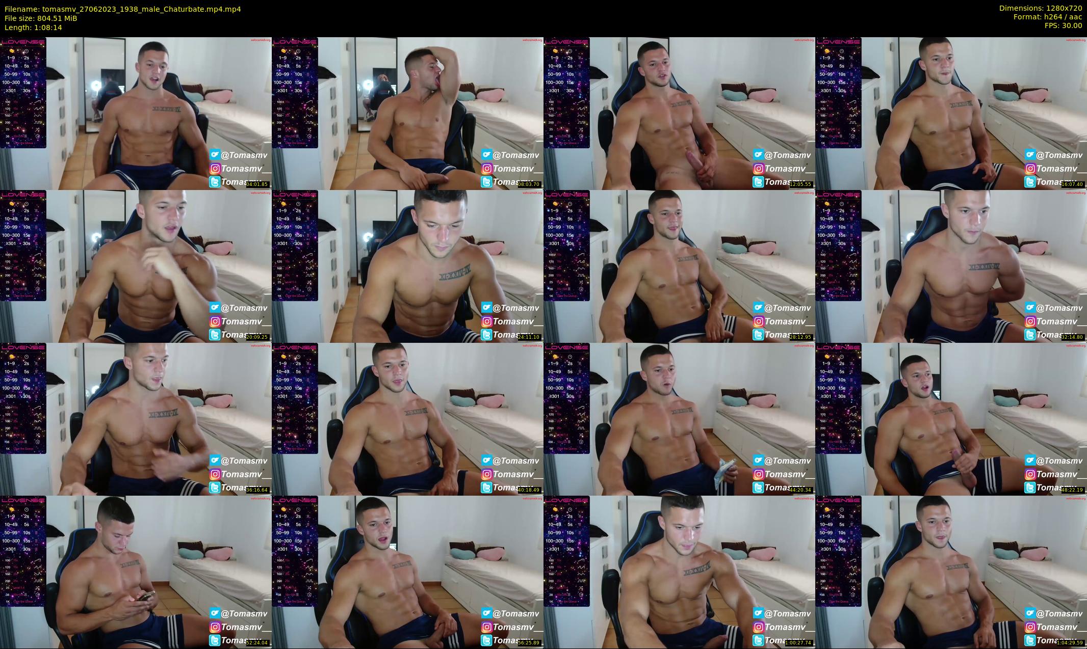 tomasmv — 69 minute Chaturbate male cam show recording, 720p, Jun 27, 2023