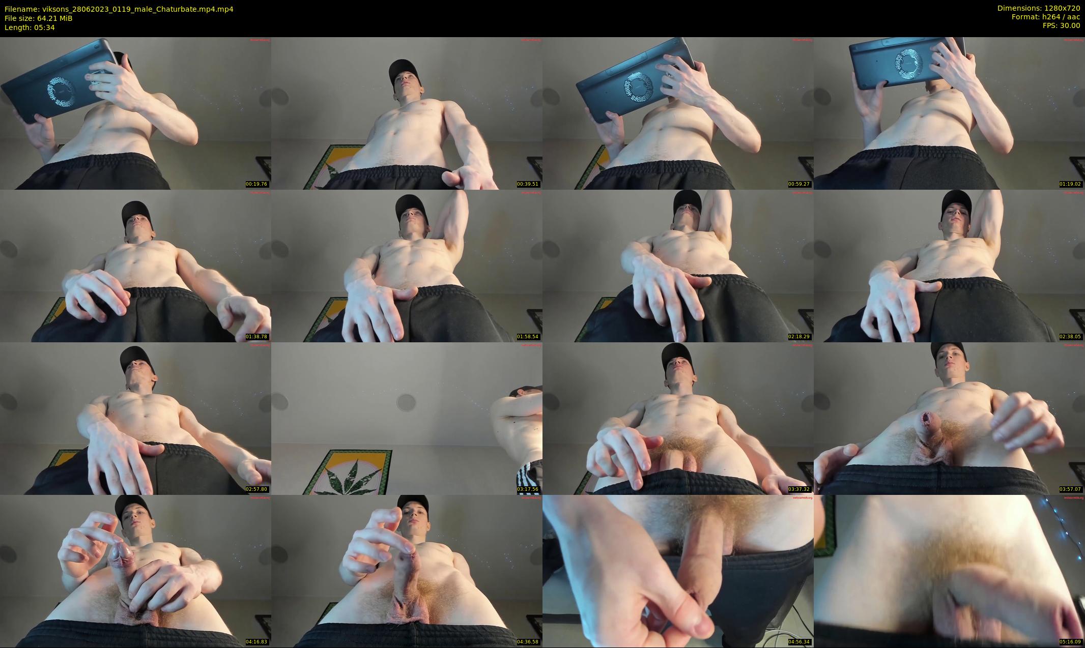 viksons — 6 minute Chaturbate male cam show recording, 720p, Jun 28, 2023
