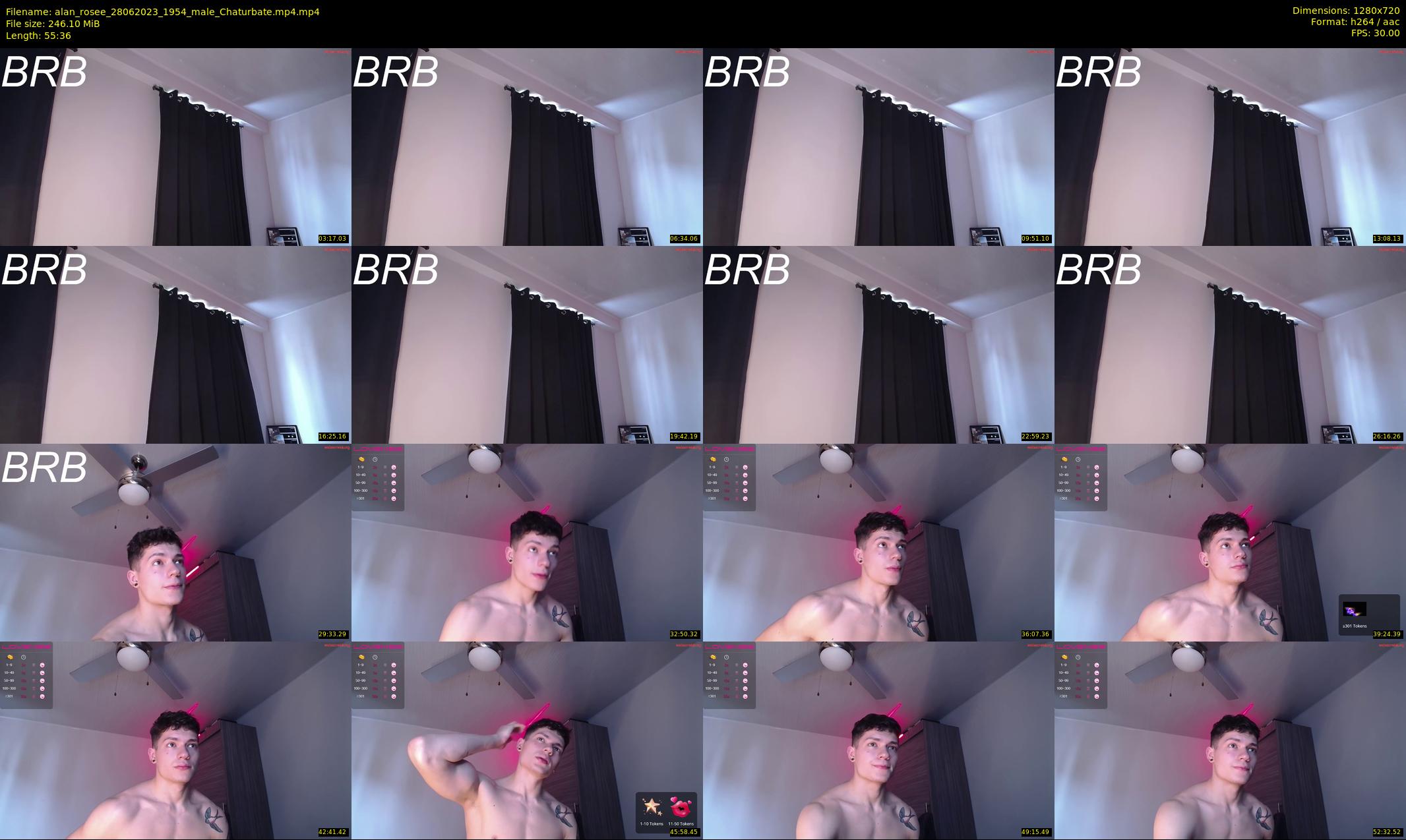 alan_rosee — 56 minute Chaturbate male cam show recording, 720p, Jun 28, 2023