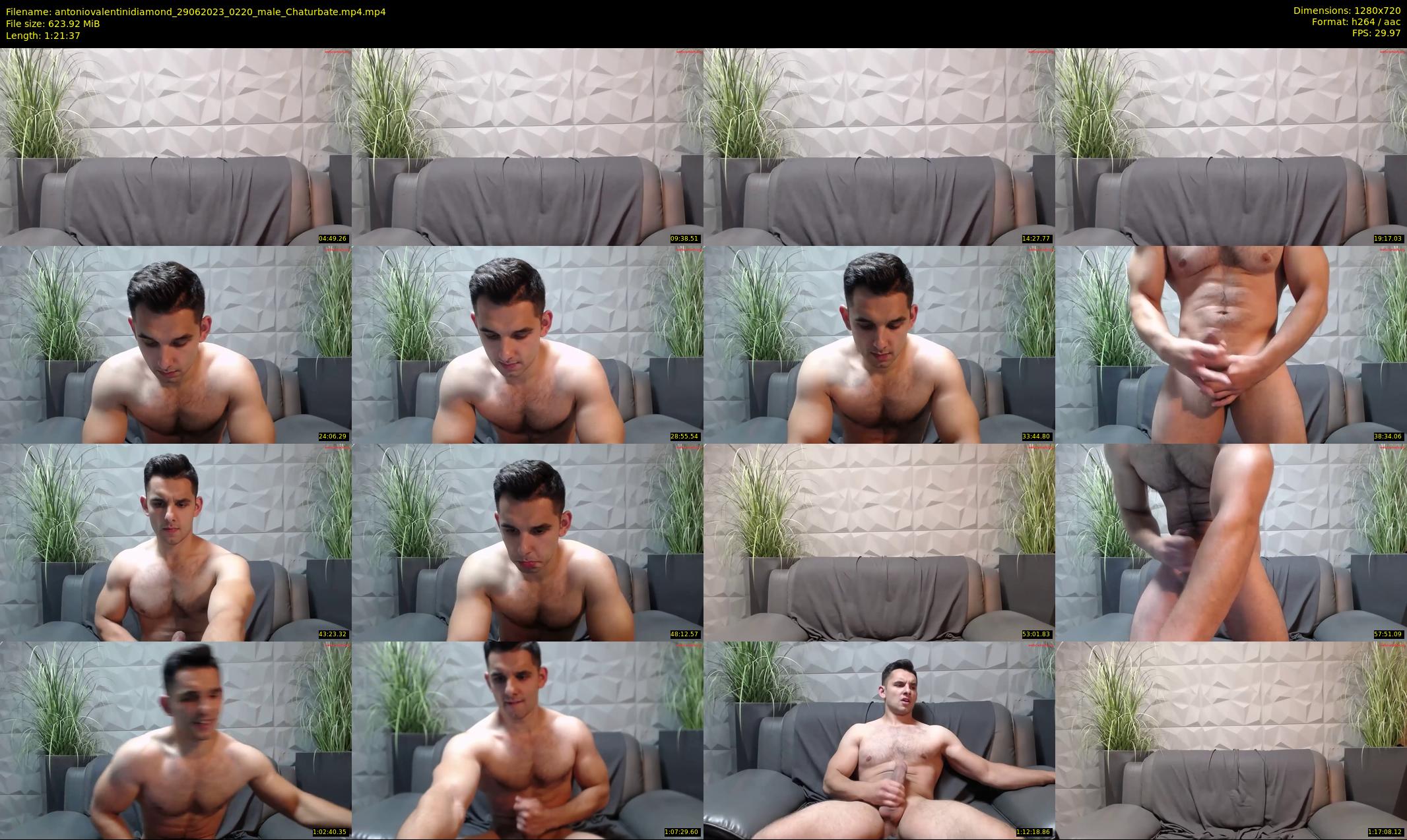 antoniovalentinidiamond — 82 minute Chaturbate male cam show recording, 720p, Jun 29, 2023
