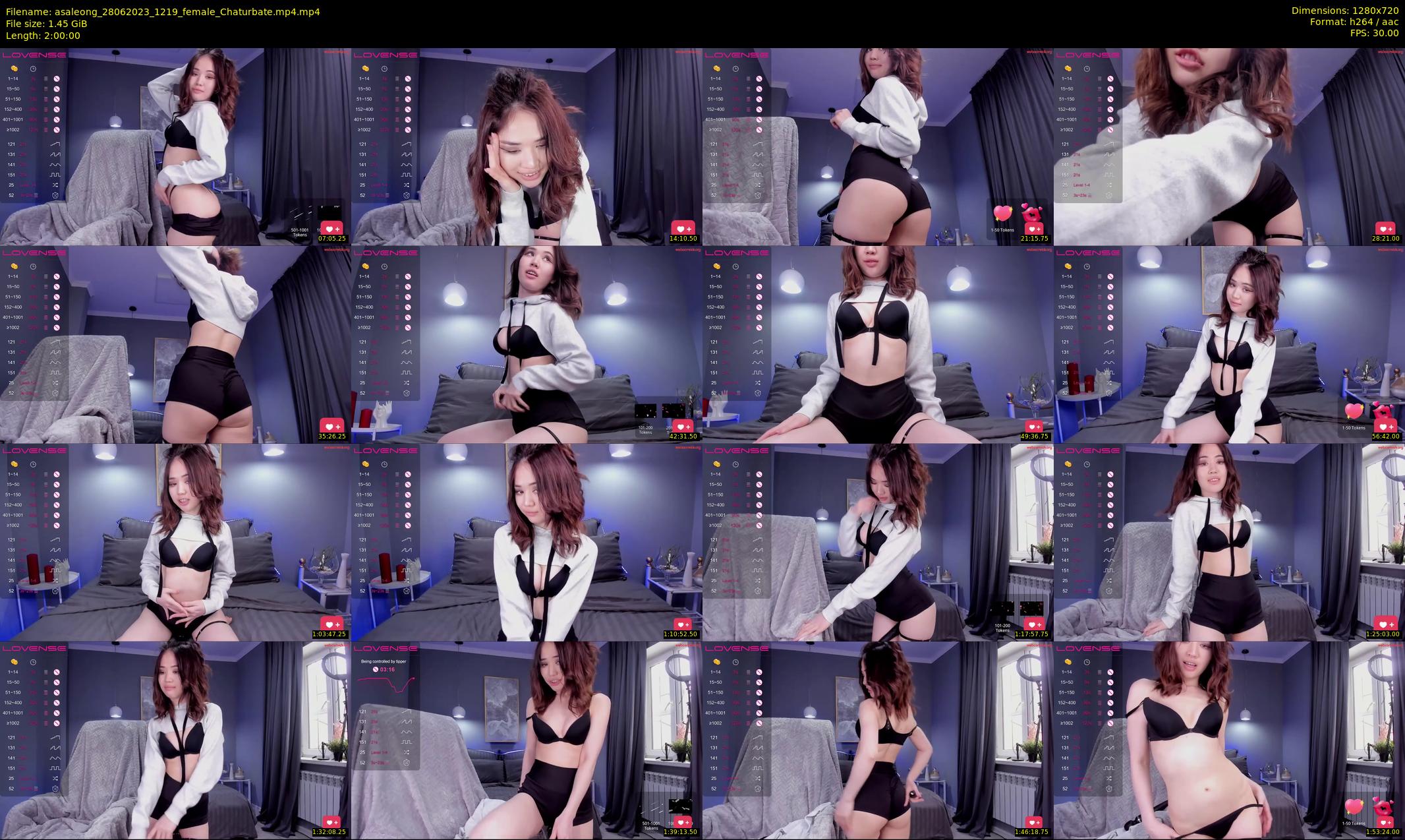 asaleong — 120 minute Chaturbate female cam show recording, 720p, Jun 28, 2023